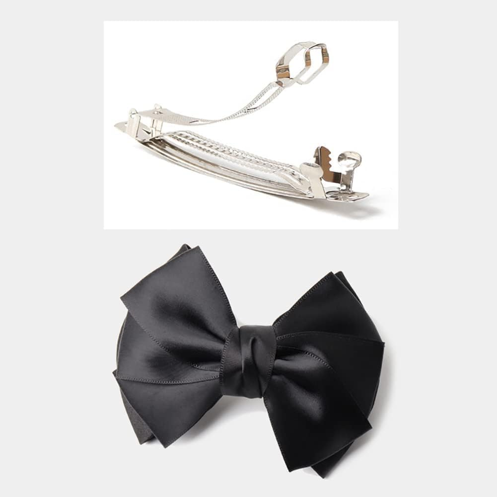 Bowknot Hair Bun Clips, Bowknot Hair Net Clips, Snoods Bun Cover Clip Occupational Fixator for Dancing, Work, Class and Daily Use image number 5