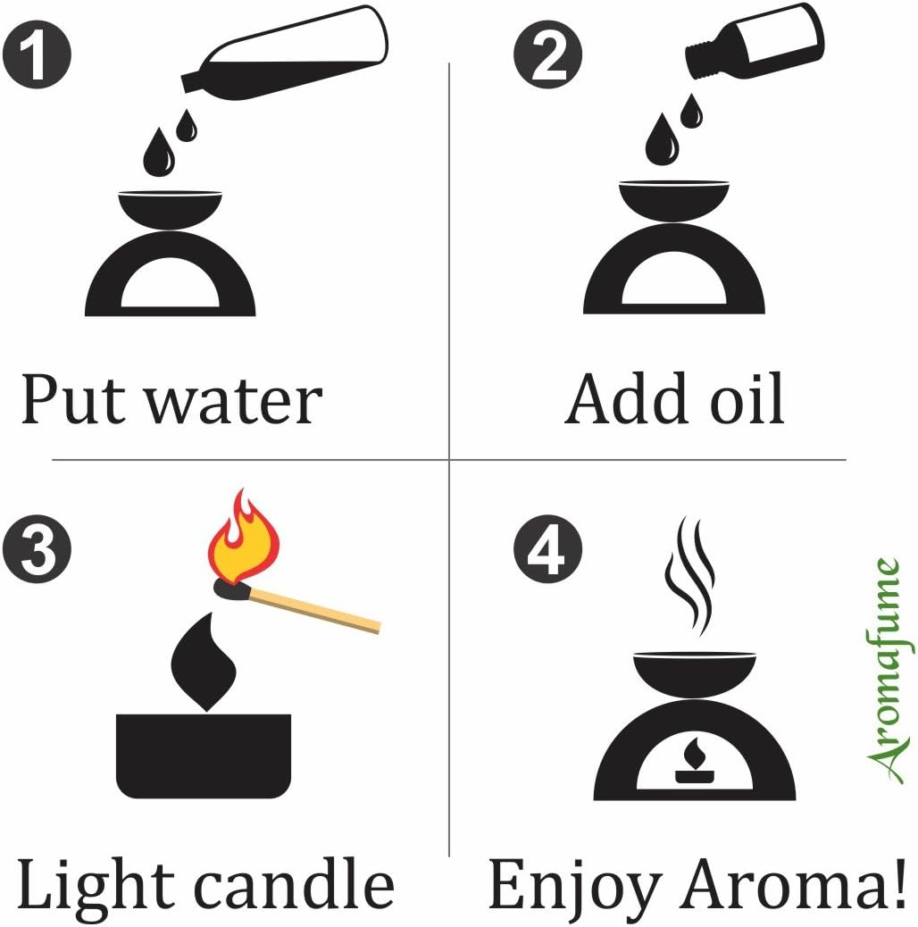 Aromafume Rainbow Essential Oil Burner | Oil Diffuser with Candle | Brass | Use for Essential Oil, Diffuser Oil, SPA, Yoga, Meditation, Home Fragrance | Surprise 10Ml Essential Oil Inside image number 3