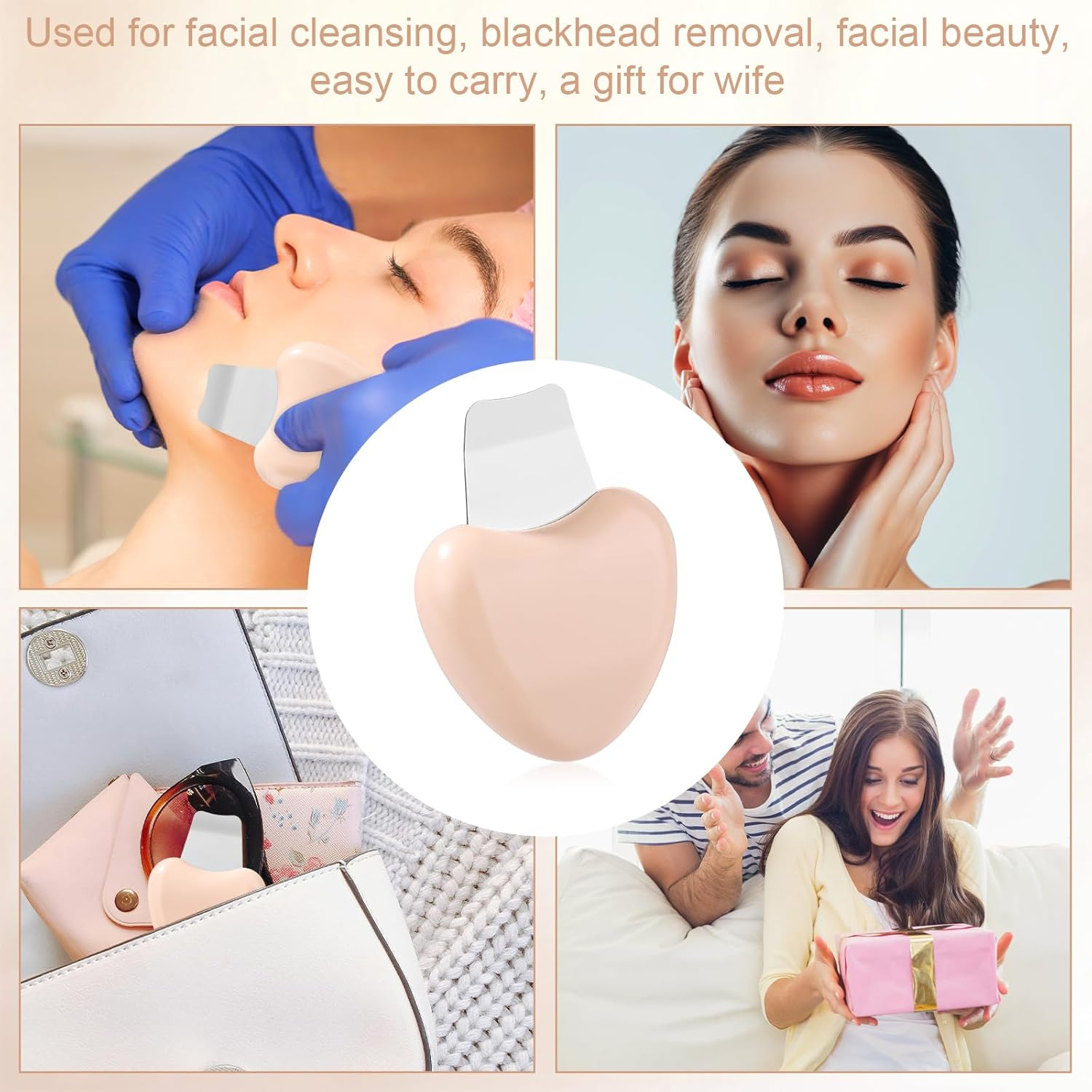 Face Scraper, 2.76X1.97X0.79In Face Spatula Pore Cleaner Scraper Blackhead Cleaning Tools Deep Cleansing Facial Tool for Women Men image number 3