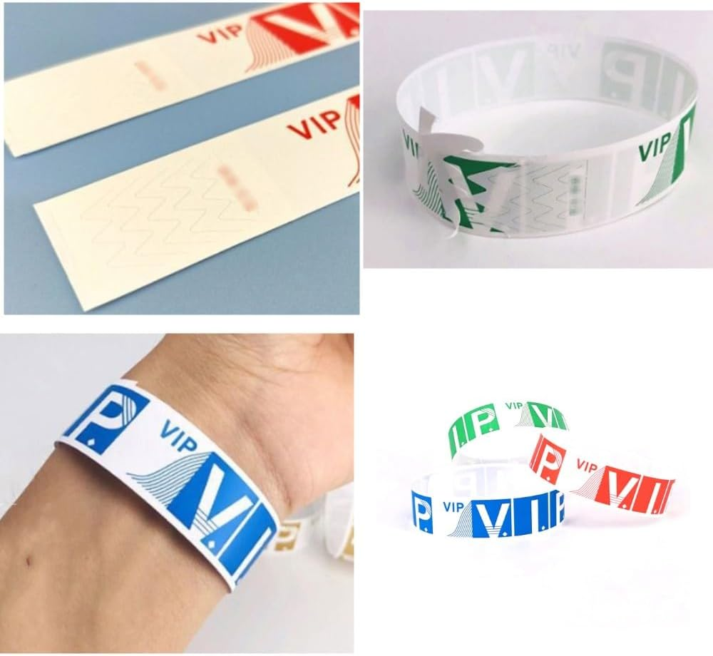 500 Waterproof VIP Wristbands for Light Events, Concert Club Festival Wristbands 0.75 Inch image number 4