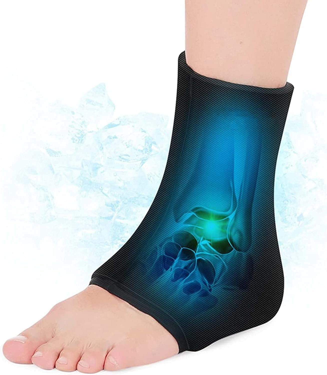 Ankle and Heel Ice Pack Wrap &ndash; Reusable Gel Cold and Hot Therapy for Home Use, Pain Relief, Swelling and Foot Recovery L image number 2
