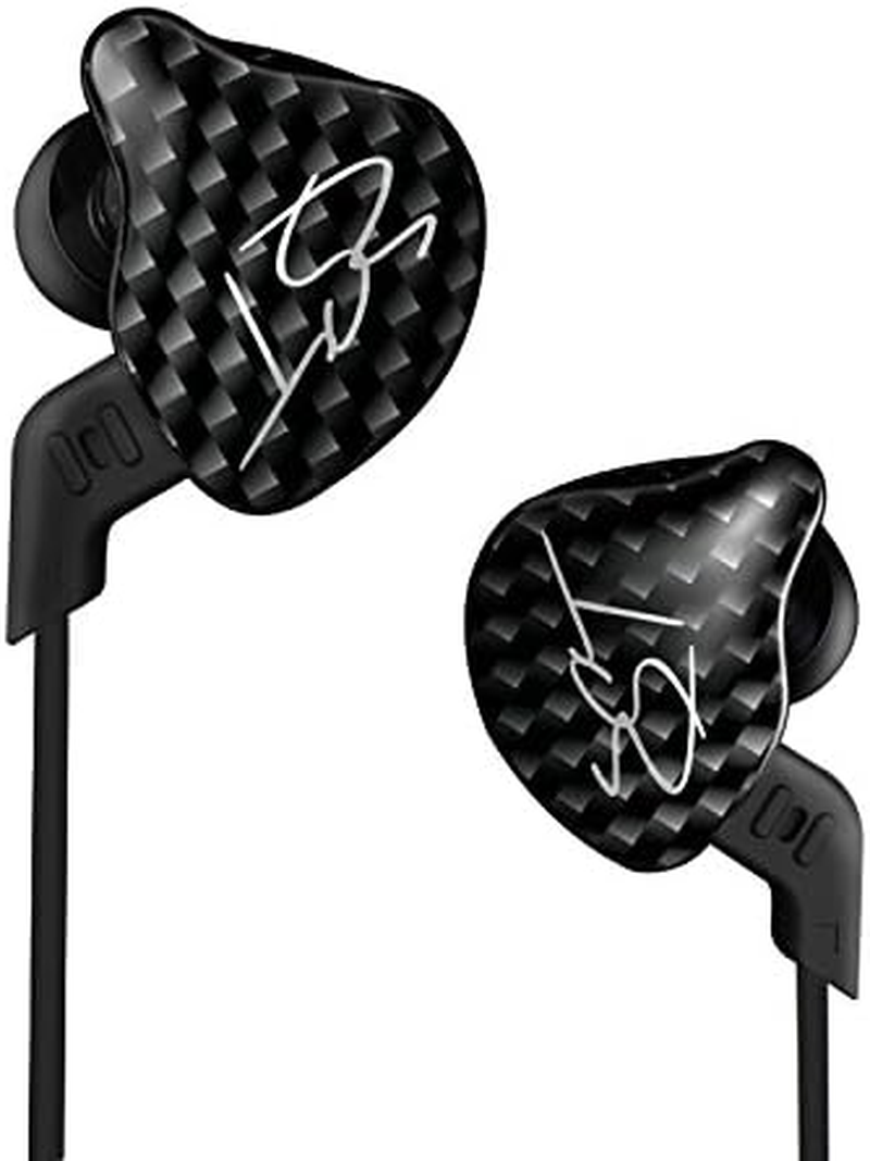 KINBOOFI KZ ZST In-Ear Headphones, Color Balanced Hybrid Dual Driver Headphones, Hifi Earbuds Bass Headset In-Ear Headphones (Black, No Mic)