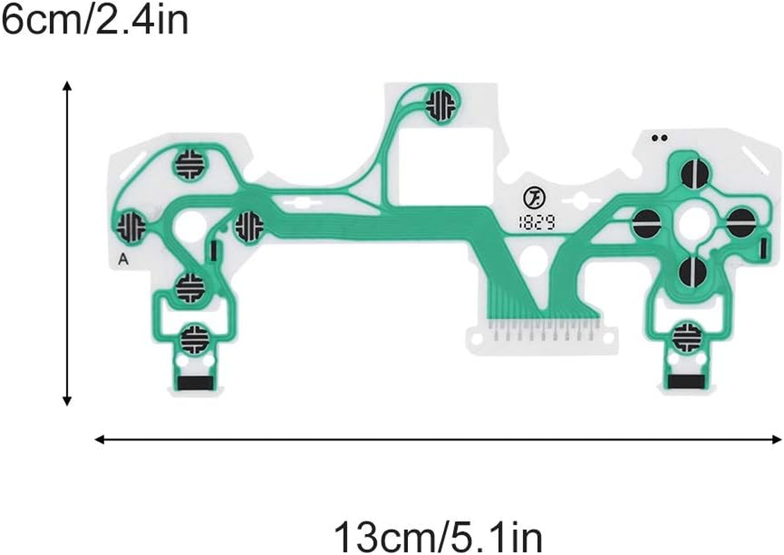 Bewinner 10Pcs Conductive Film for 4,Replacement Part Green Keypad Conductive Film For,Replacement Parts for Controller - Non-Conductive, Worn, Viscous Conductive image number 3