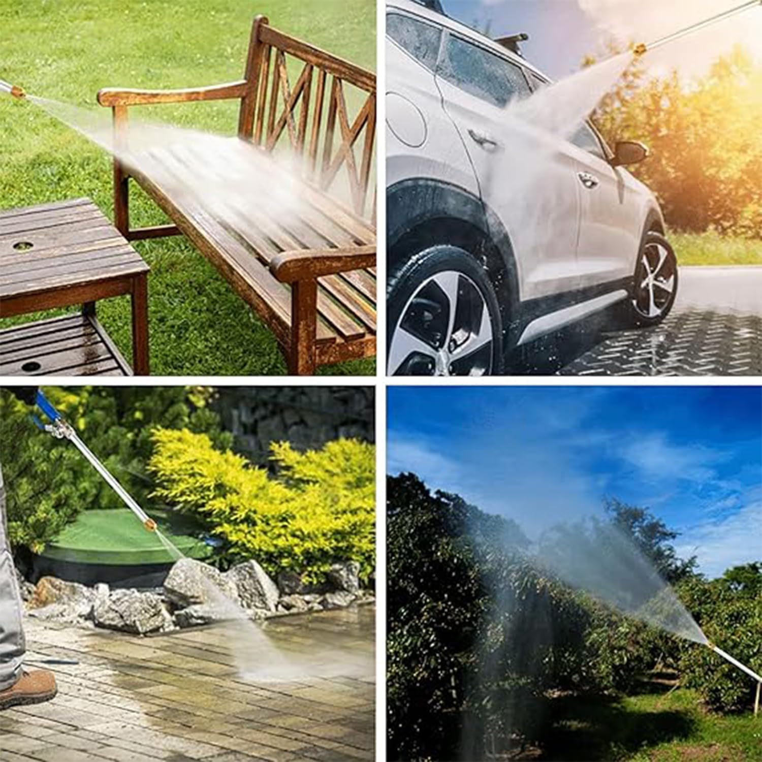 Roczential High Pressure Washer High Pressure Washer for Car Washing & Surface Cleaning, Compact and Lightweight Design for Garden Fence Floor Wall with High Pressure Water Spray (Black) image number 5