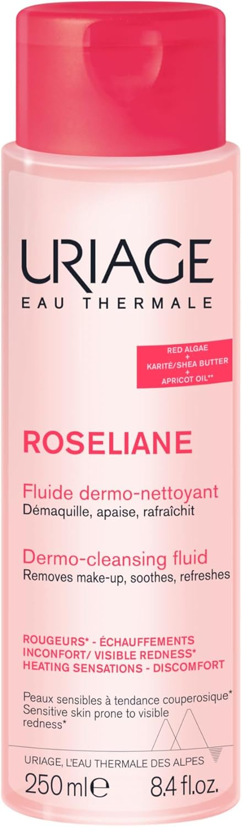 Uriage Roseliane anti Redness Dermo-Cleansing Fluid, 250 Ml