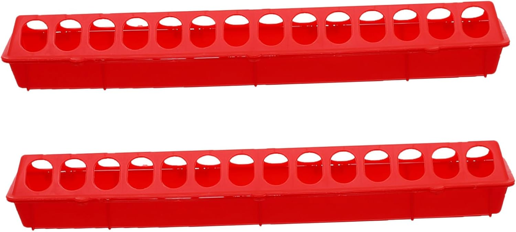 WOONEKY 2Pcs Pigeon Feeding Troughs Pigeon Cage Food Boxes Non-Slip Base Safe Healthy Bird Feeder for Small Birds image number 4