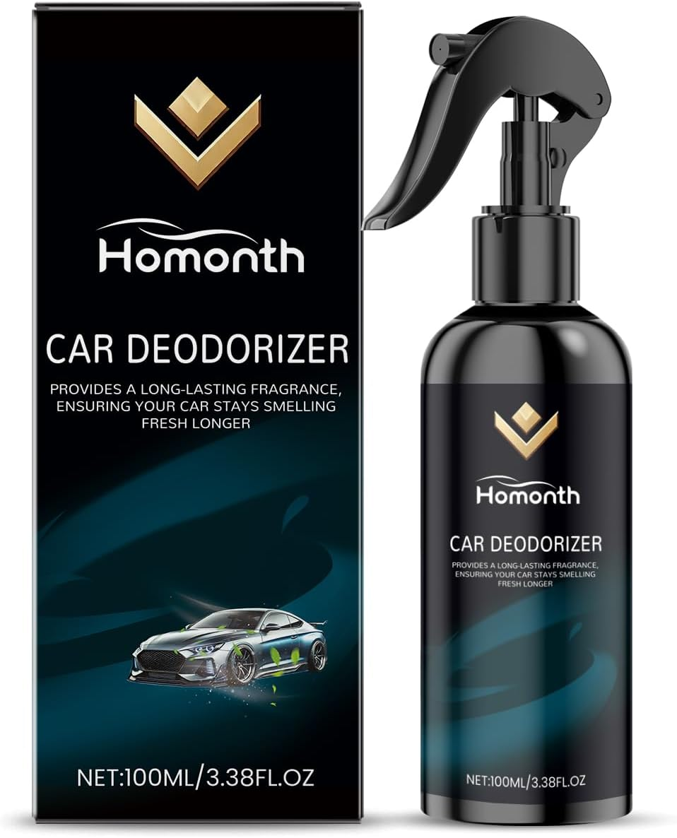 Car Deodorizer, Natural Amber Fragrance, Long-Lasting Fresh Scent, 100Ml