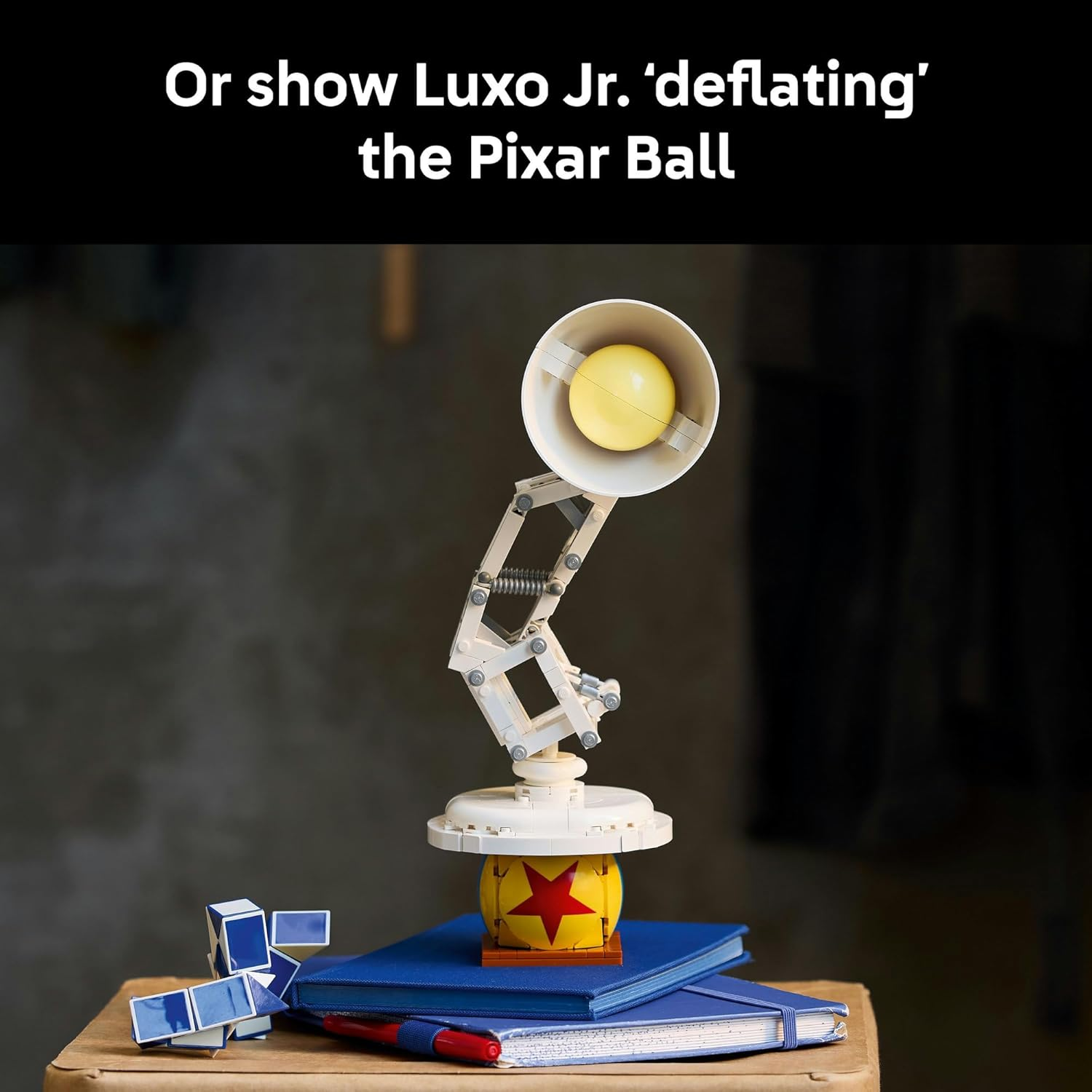 LEGO&reg; Ideas Disney Pixar Luxo Jr. 21357 Collectible, Brick-Built Display Model for Adults, Buildable Movie Memorabilia, Nostalgic Toy for Men, Women and Fans