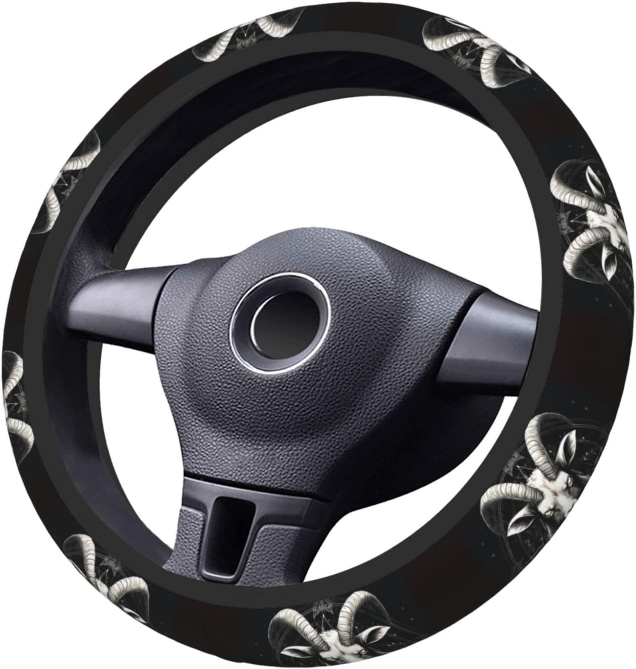 Dragon with Purple Color Steering Wheel Covers,Anti Slip Sweat Absorption Elasticity Car Accessories Steering Wheel Protector Universal 15 Inch for SUV Sedan Vans Trucks