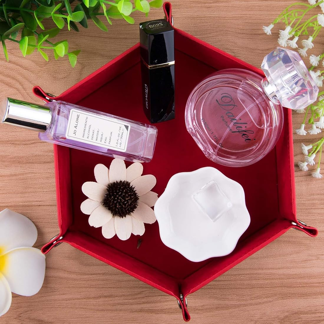 4 Pieces Dice Tray Set, Foldable Dice Rolling Tray PU Leather Dice Holder Dice Tray, Non-Scratch Dice Organizer Case for Dice Games like RPG, DND and Other Table Games image number 5