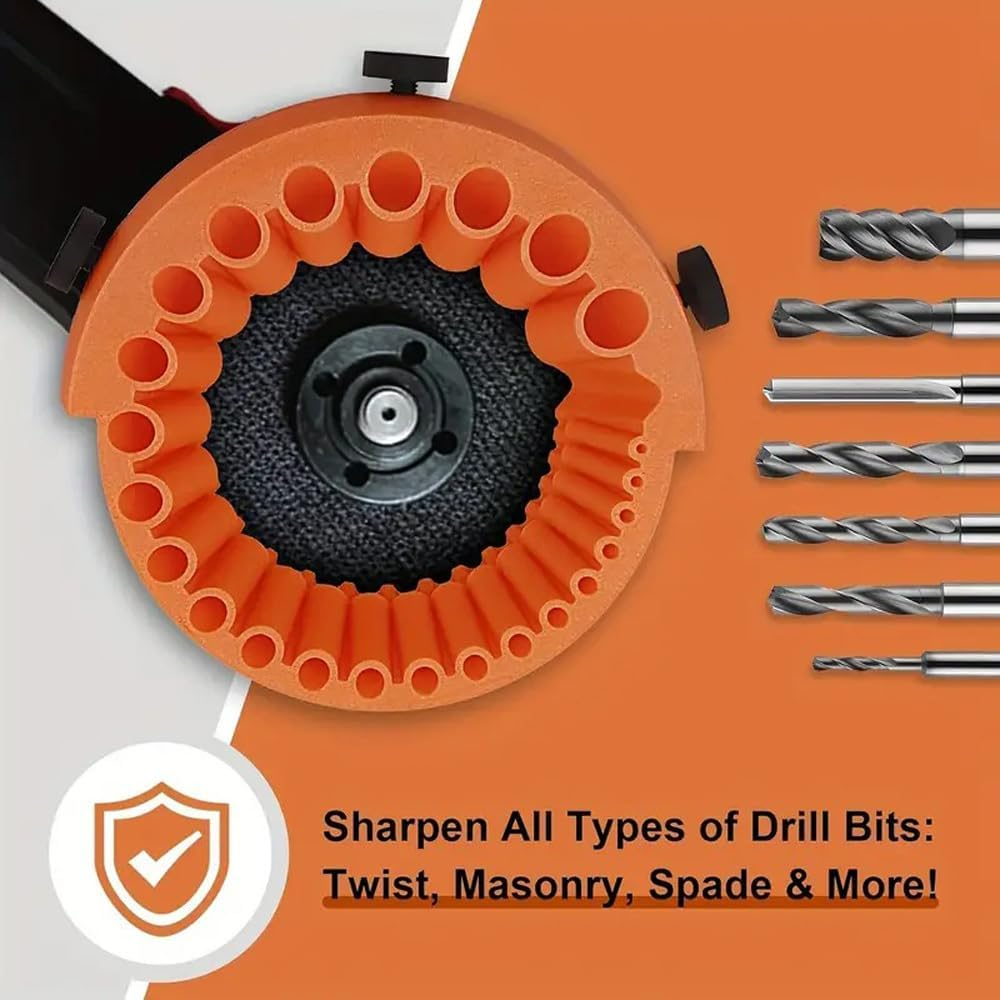 OZSTOCK 3D Drill Bit Sharpener for 125Mm Angle Grinder &ndash; High-Performance Multi-Angle Drill Sharpening Tool for Metal, Wood & Masonry Bits &ndash; Fast, Precise, Easy Attachment for Workshop & DIY Use image number 2