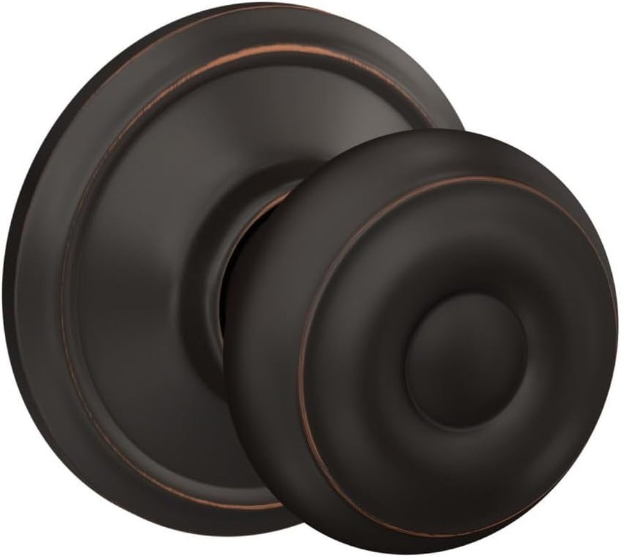 Schlage F10GEO716 Georgian Passage Knob, Aged Bronze image number 3
