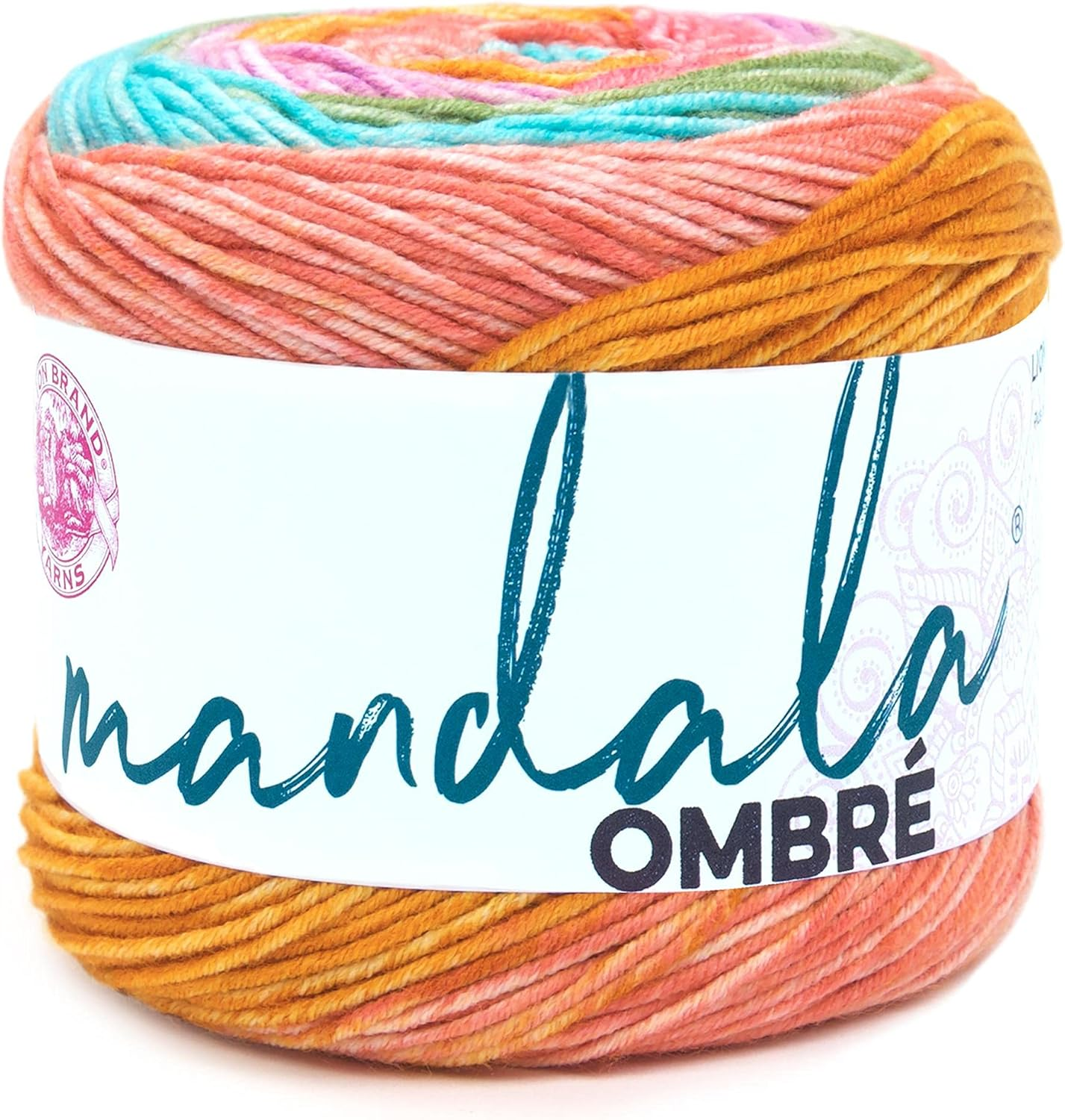 Lion Brand Yarn (1 Skein) Mandala Ombre Yarn, Tranquil image number 5