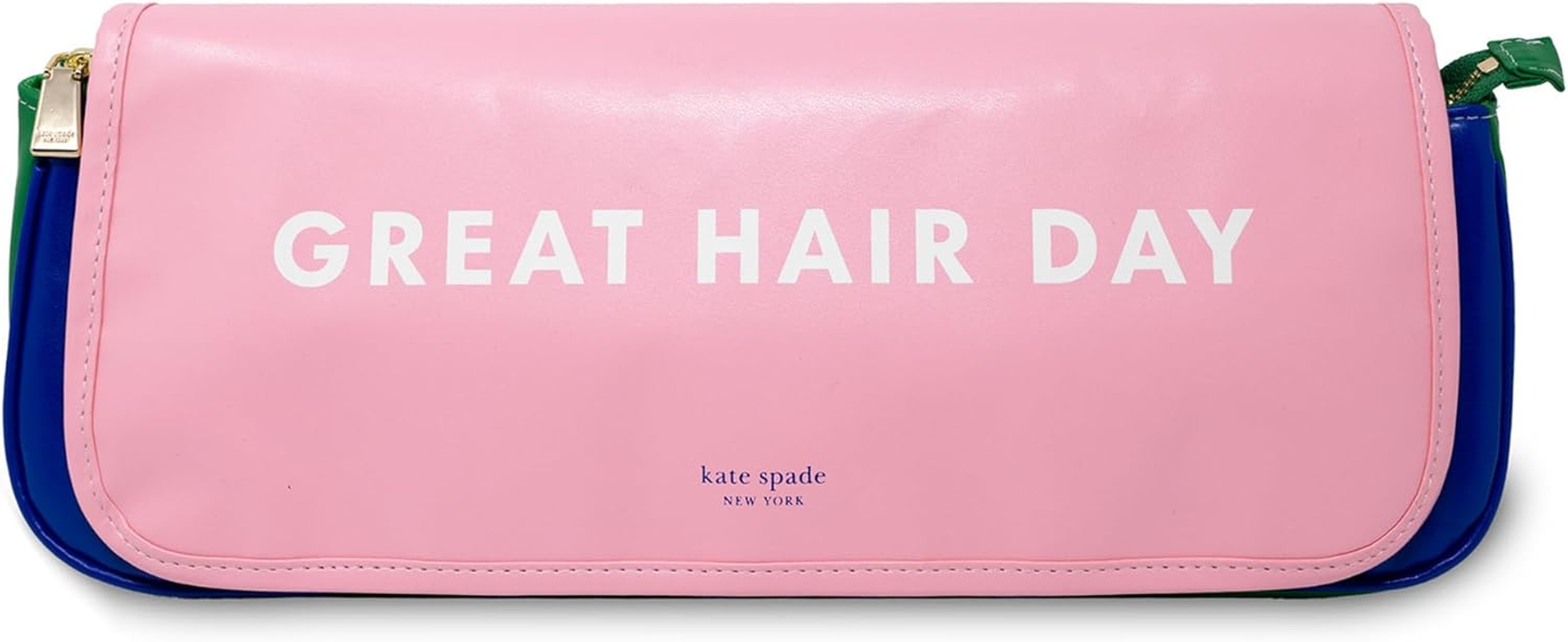 Kate Spade New York Hair Styling Tools Organizer, Compact Hairstylist Travel Bag, Great Hair Day, Great Hair Day, Modern image number 3