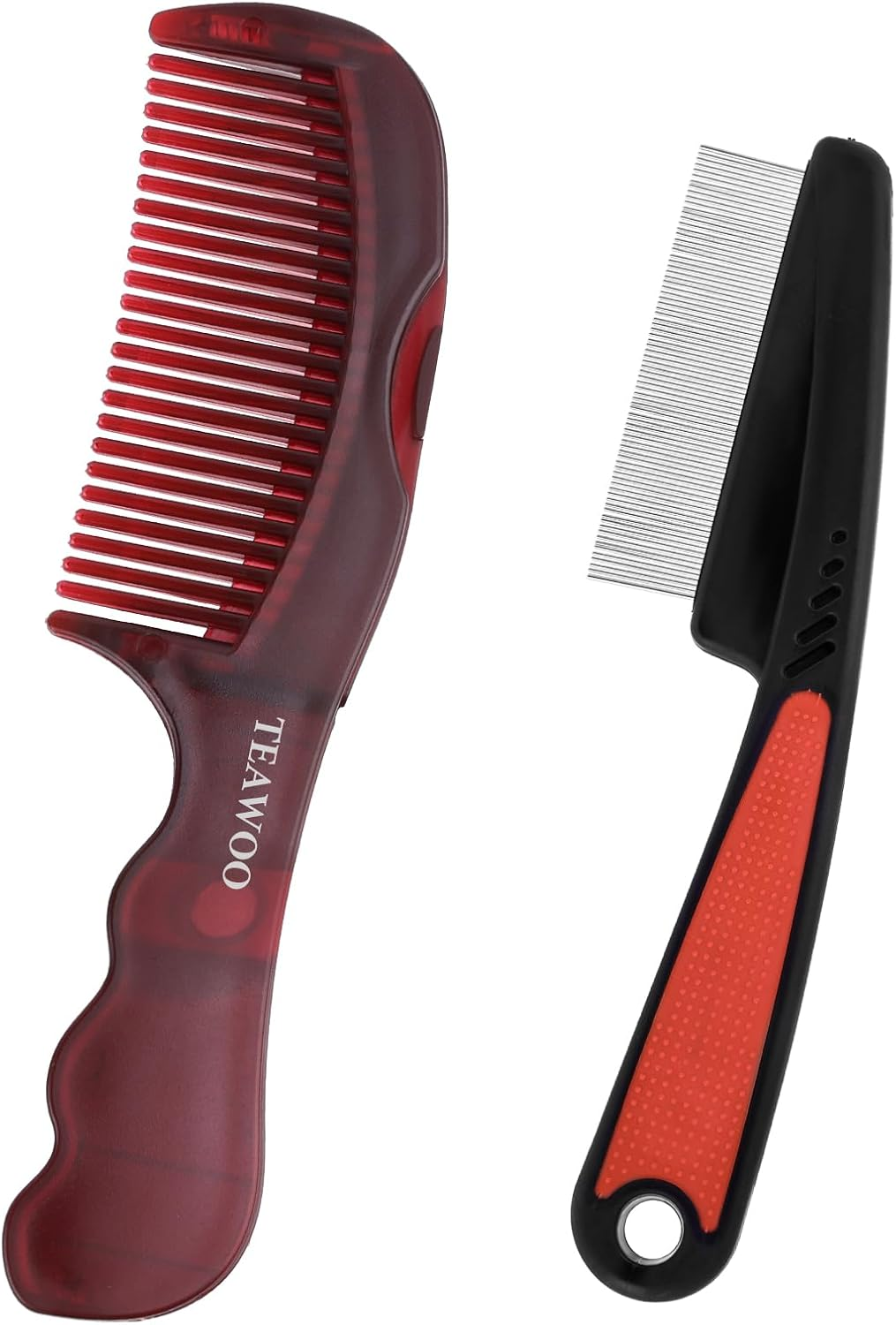 TEAWOO Patented anti Dandruff Comb & Stainless Steel Fine Tooth Comb Kit, Dandruff Remover, Scalp Sweep Detoxing, Massage Dandruff Removal Brush for Scalp Build Up image number 5