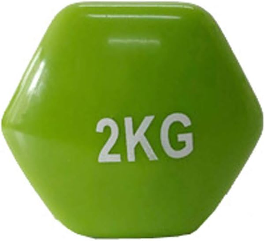 LLB SPORTS 013 Color Dumbbell, Color Array, 4.4 Lbs (2 Kg), Easy Grip
