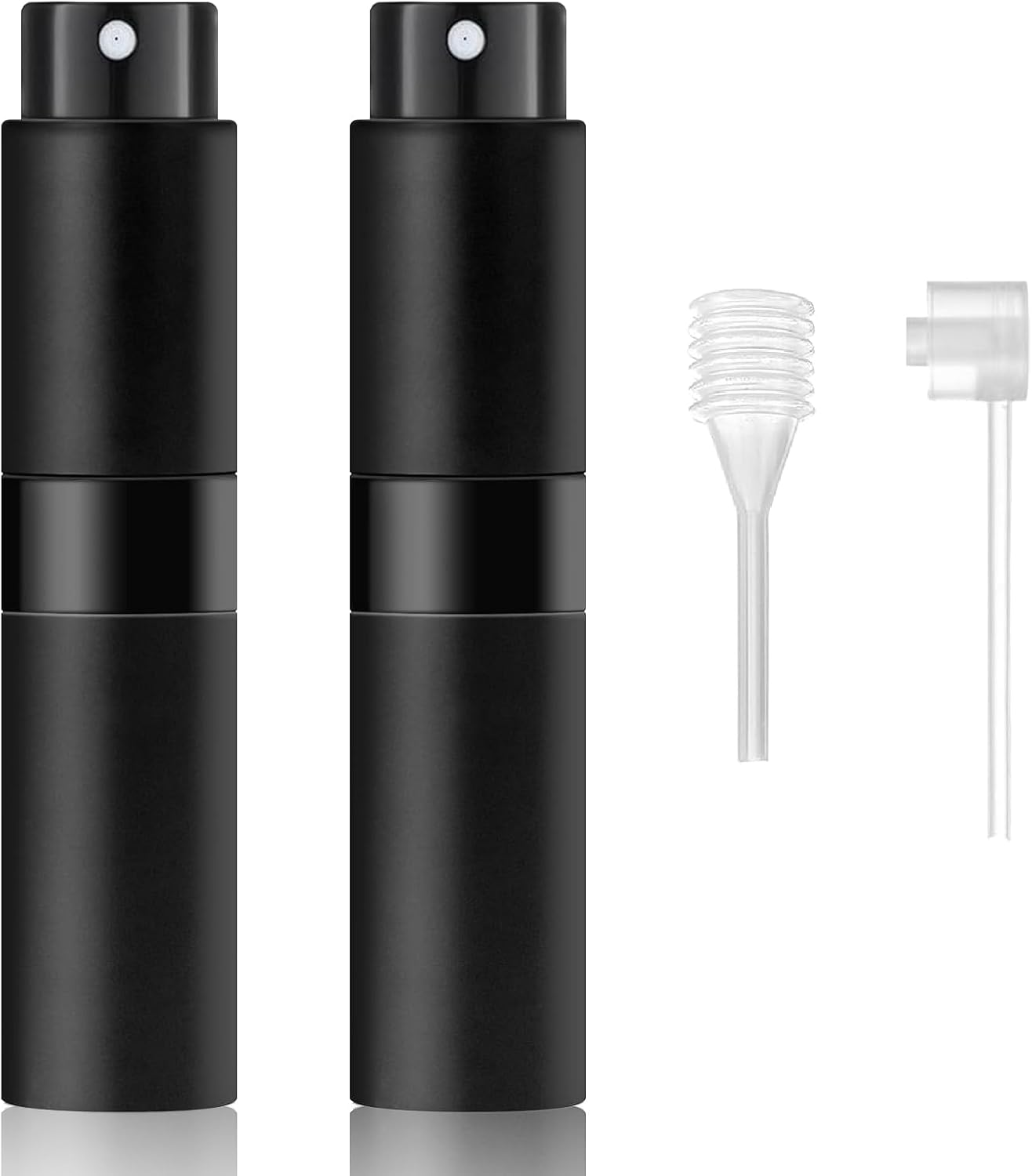 8ML Mini Travel Perfume Atomiser - 2Pcs Refillable Spray Bottles for Holiday & Travel