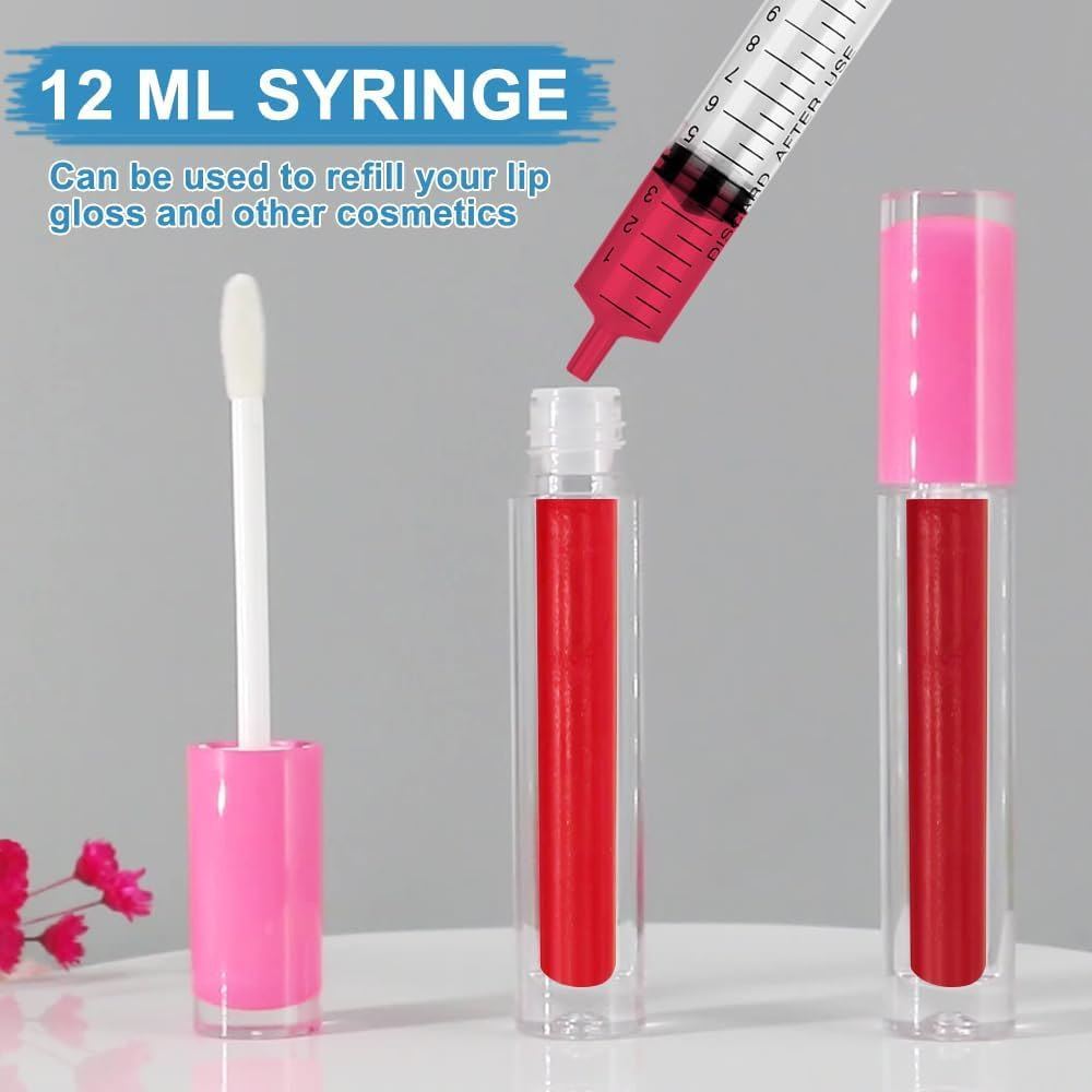 12Ml Bulk Plastic Syringe, without Needle, Liquid Measuring Syringe Tools with Measurement for Scientific Labs, Liquid Measuring, Industrial, Home Care (Individually Sealed-10Pcs) image number 1