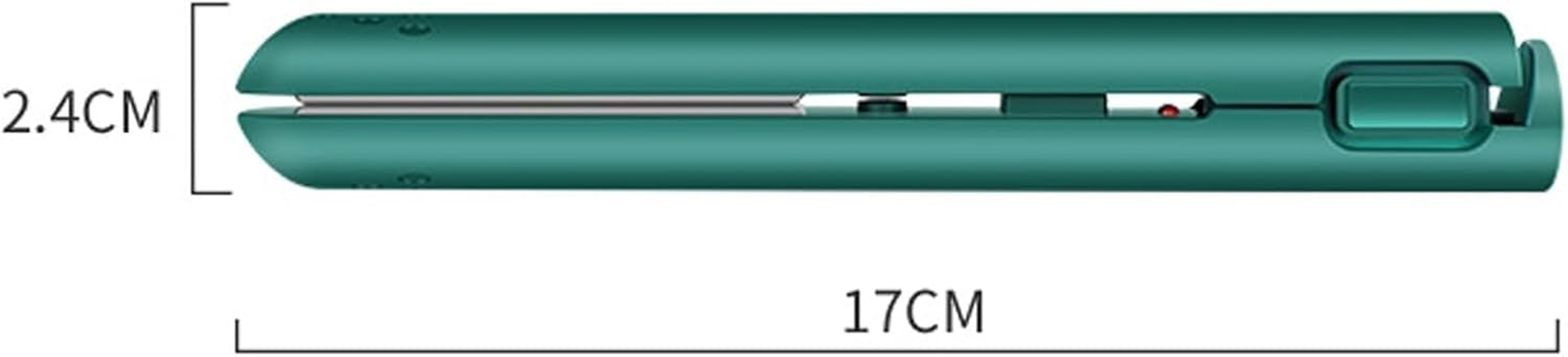 Portrait Mini Dual-Purpose Curling Iron, Ceramic Mini Hair Curler, 2 in 1 Mini Dual-Purpose Curling Iron, USB Rechargeable Curling Wand, Portable Hair Straightener Travel Curling Wand (Pink) - Pink image number 3