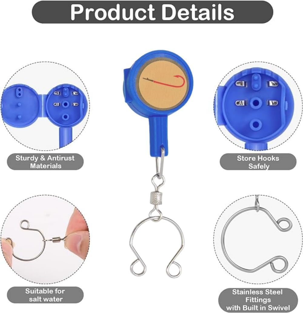 6Pcs Fishing Knot Tying Tool, Fishing Line Knots Tool 3 Colors, Easy Hooks Storing Device, Tie Fishing Knots Easily, Gadgets for Fishermen, Line Cutter, Fishing Accessories for Beginner Anglers image number 3