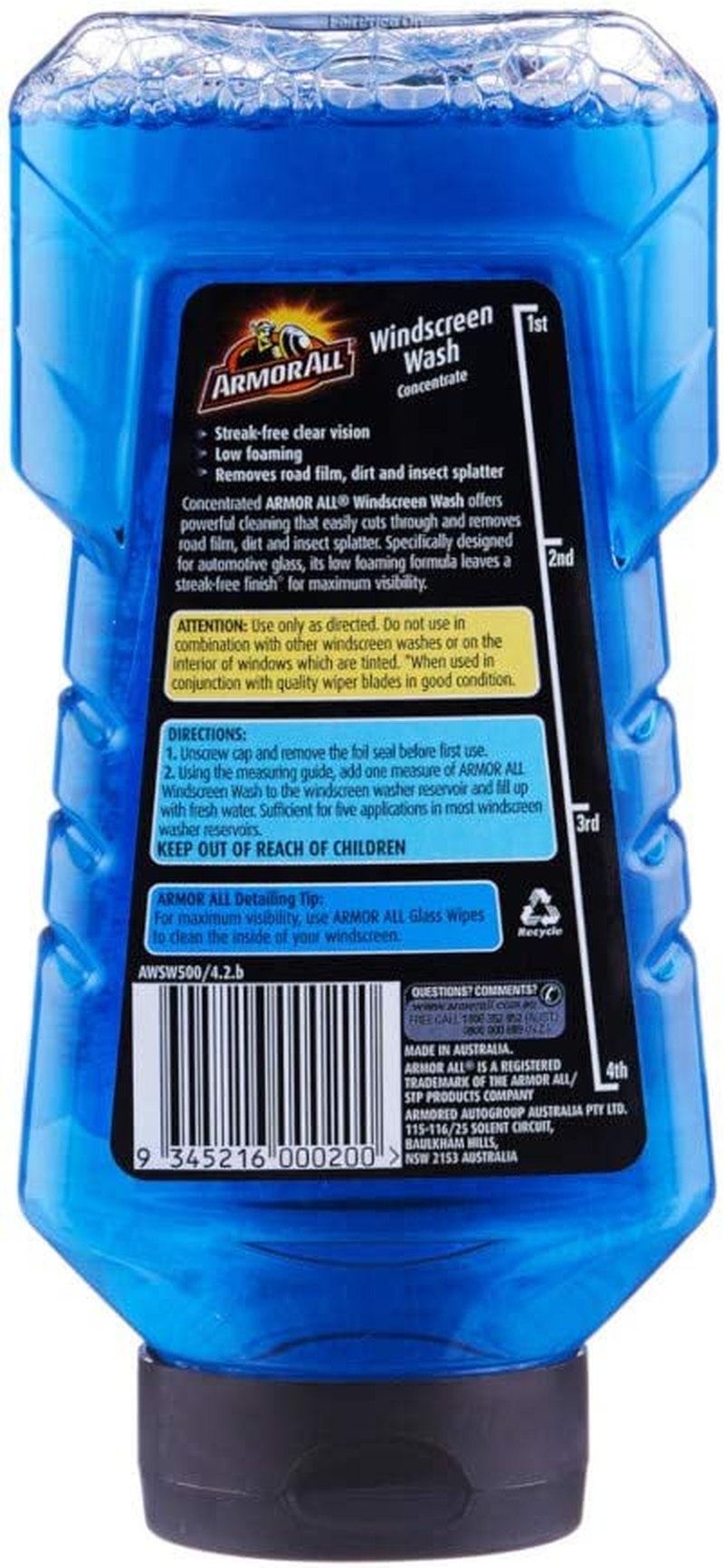 Armor All Windscreen Wash Concentrate 500 Ml image number 2