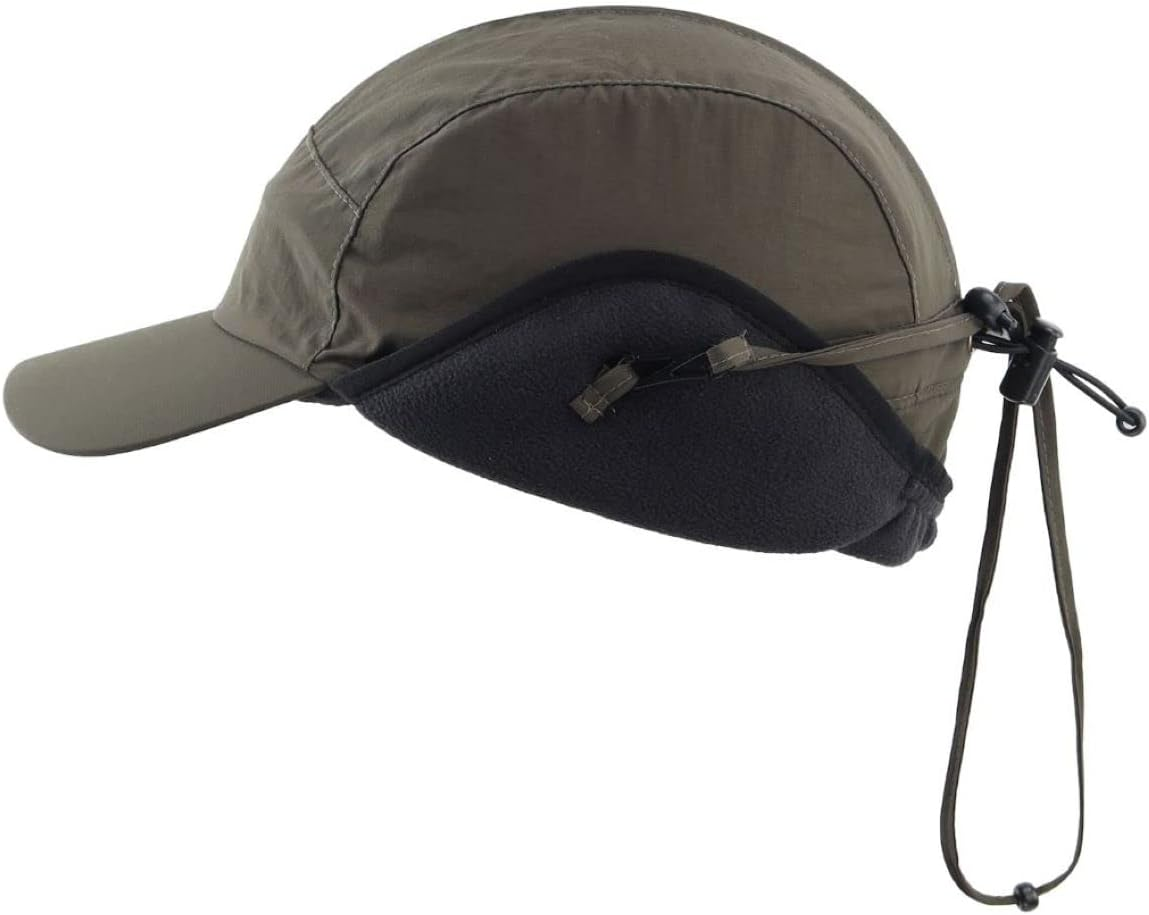 Magracy Outdoor Men'S Baseball Cap Waterproof Winter Earflap Hat - Army Green image number 4