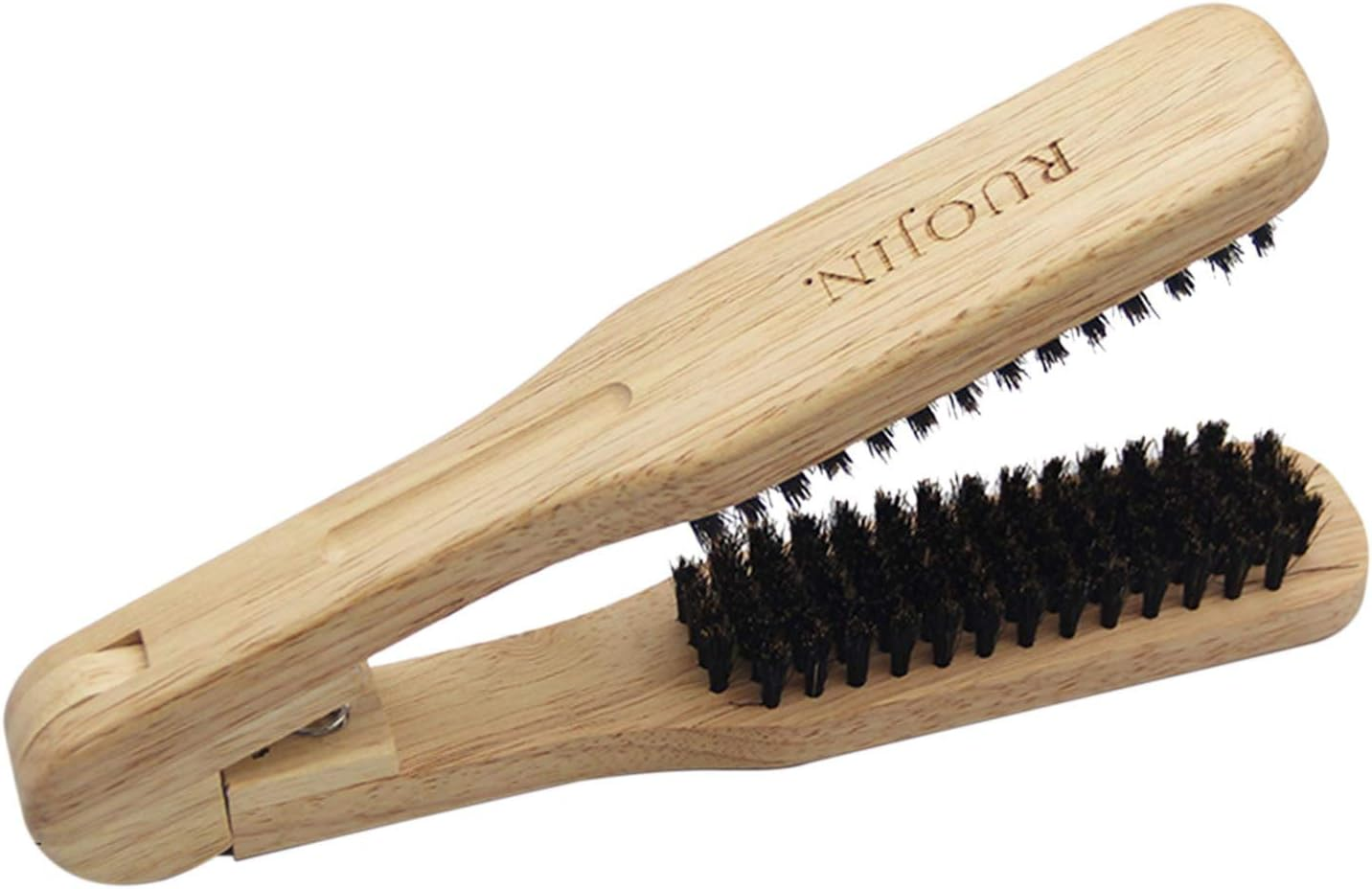 H Straightener Wooden Brush S N Hairdressing S Ling Comb a I-Static Dual-Brush Comb image number 6