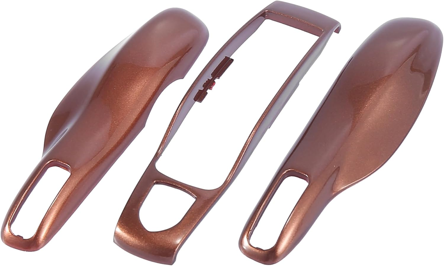 X AUTOHAUX 1 Set Gloss Black Car Remote Key Cover Key Fob ABS Case Cover Shell for Porsche Cayenne Panamera Macan