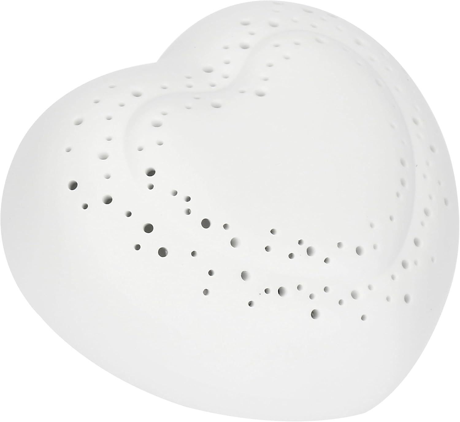 THUN - Mini Heart Lamp - Porcelain - Collection Bomboniera - 10 X 5 X 9 Cm