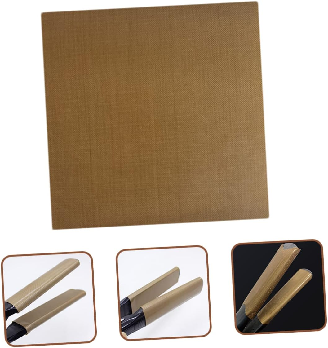 Healeved 10Pcs Insulated Perm Stick Heat Protection Straightener Sticker Fabric Decal for Hair Tools Curling Iron Sticker Heat Resistant Use during Flat Ironing and Curling