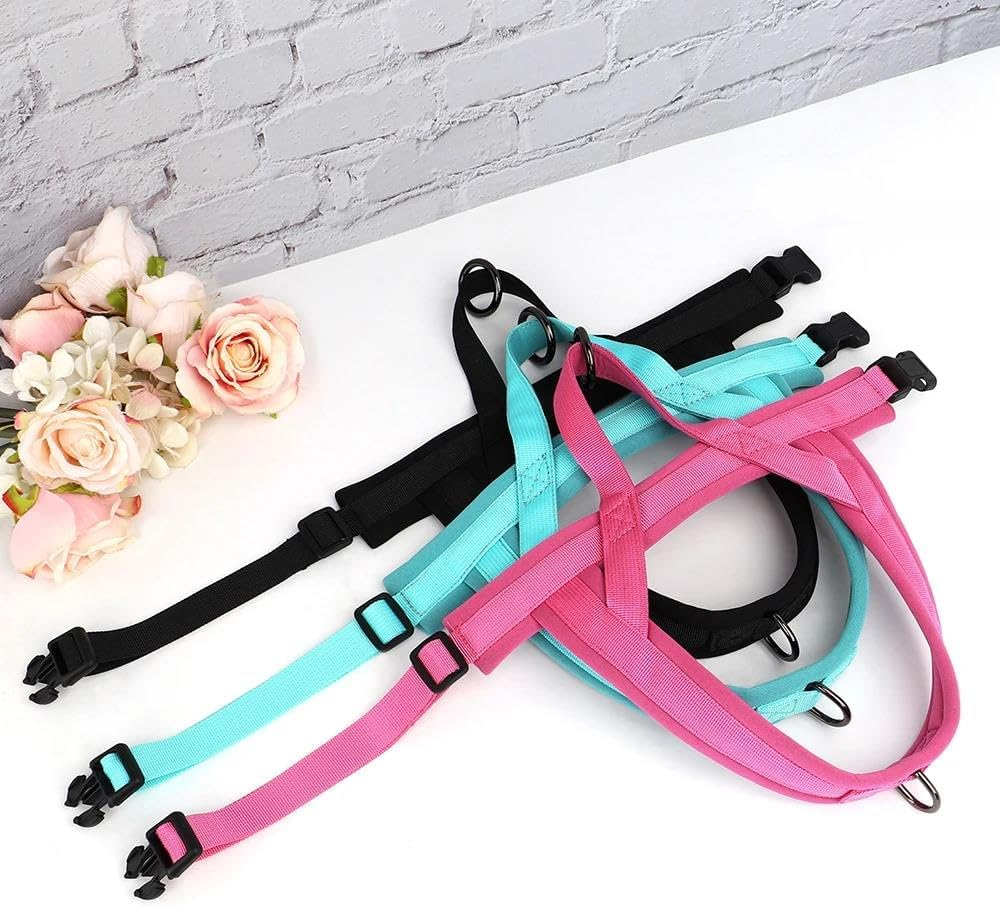 Nylon Dog Harness Soft Comfortable No Pull Small and Medium Dog Harness Adjustable Pet Harness for Chihuahua Pug French Bulldog,D,Xs image number 4