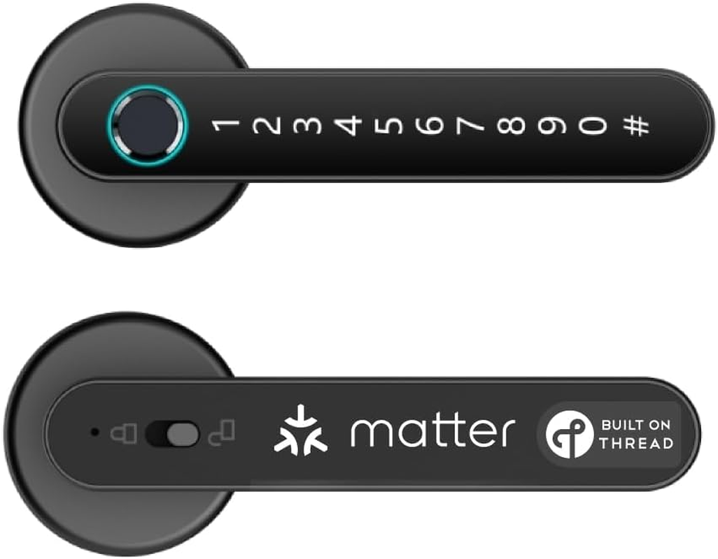 Smartsetup Matter over Thread Smart Lock Handle, App & Voice Control, Thread, Works with Homekit, Alexa, Google Home, Smartthings, 100% Privacy image number 4