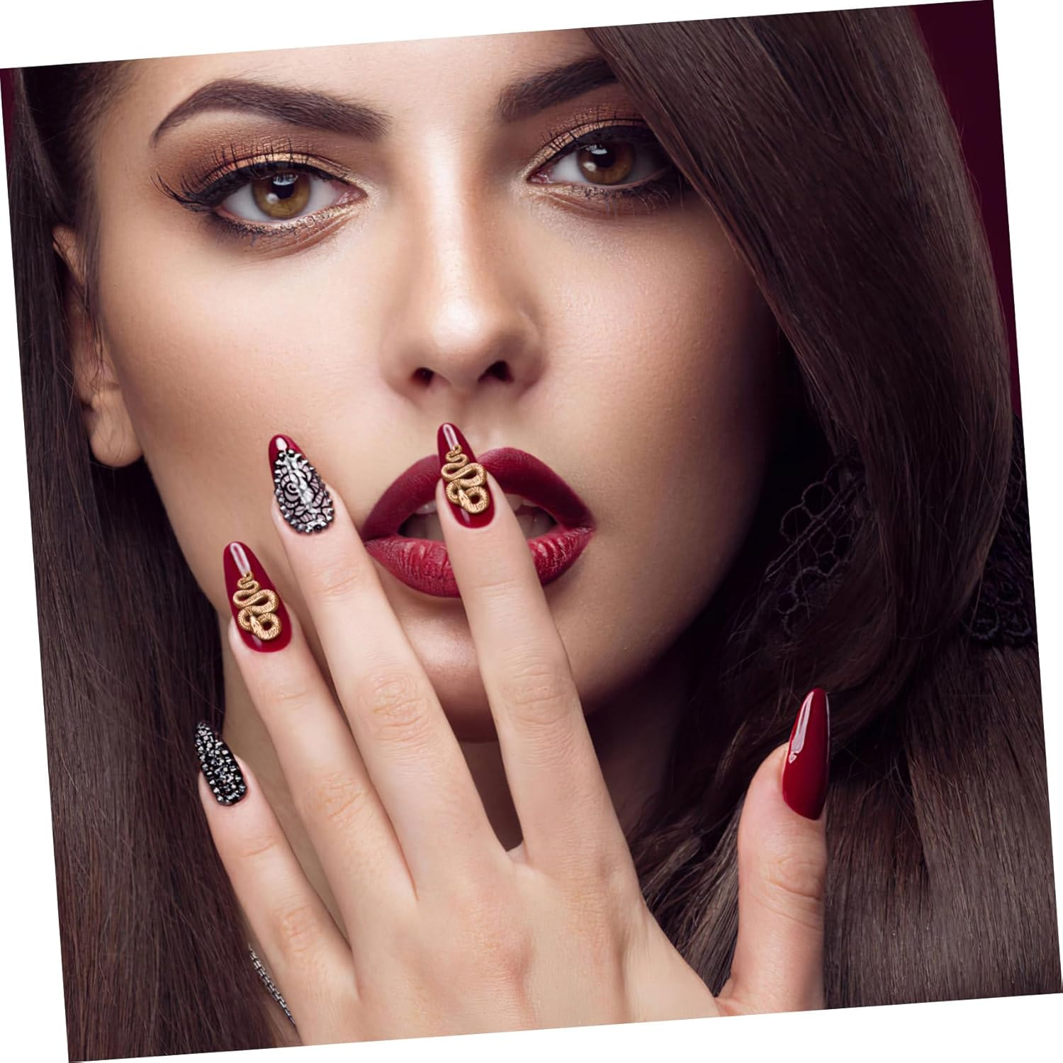 BIUDECO 2 Pcs Silicone Nail Decor Mold for Manicure Embossed Design Template for DIY Nail Decoration Versatile Unique Chinese Style Patterns image number 3