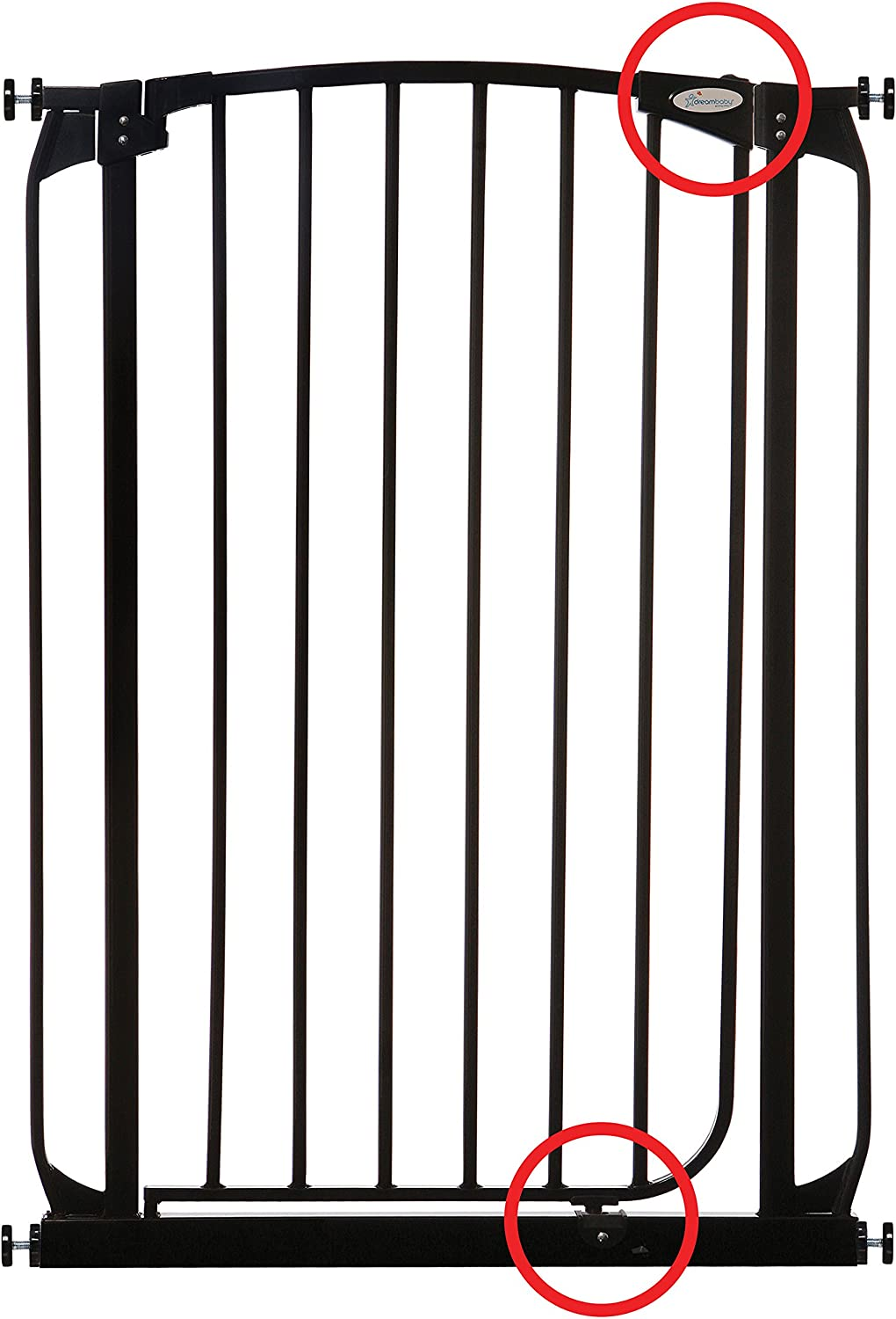 Dreambaby Auto-Close Chelsea Xtra-Tall Safety Gate (Fits 71Cm-80Cm) Black image number 2
