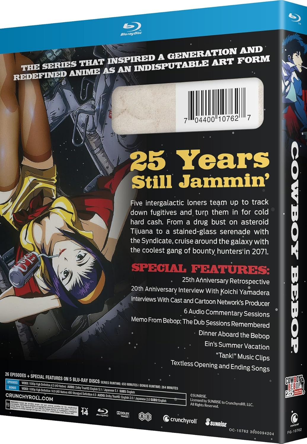 Crunchyroll Cowboy BEBOP the Complete Series 25Th Anniversary Blu-Ray image number 2