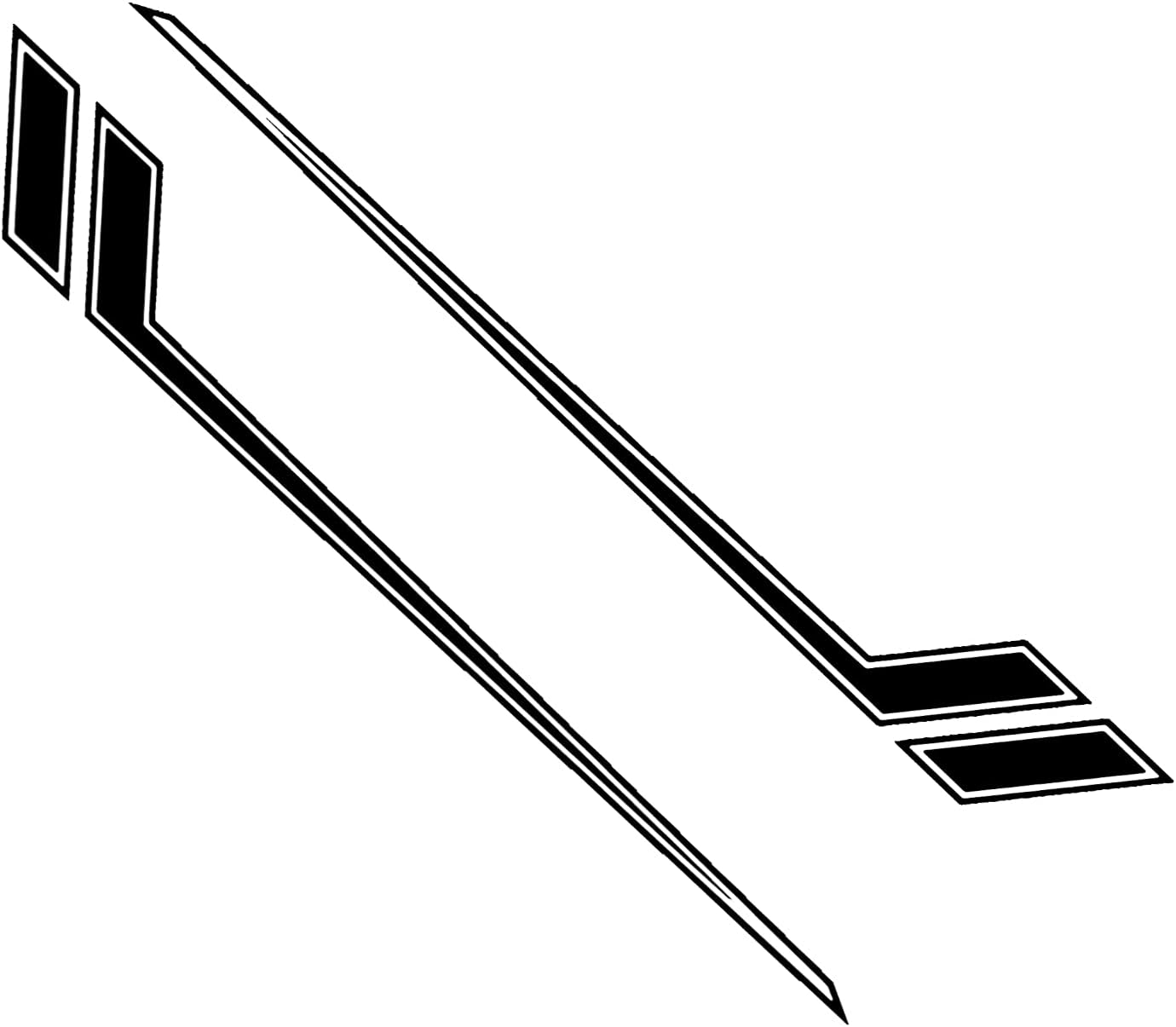 SUNJIKA Universal Vinyl Side Body Car Decals Sports Car Sticker Racing Stripes Car Side Body Vinyl Gaphic Decal DIY Modify Decoration Accessories for All Car SUV Vehicles (2Pc Black) image number 1