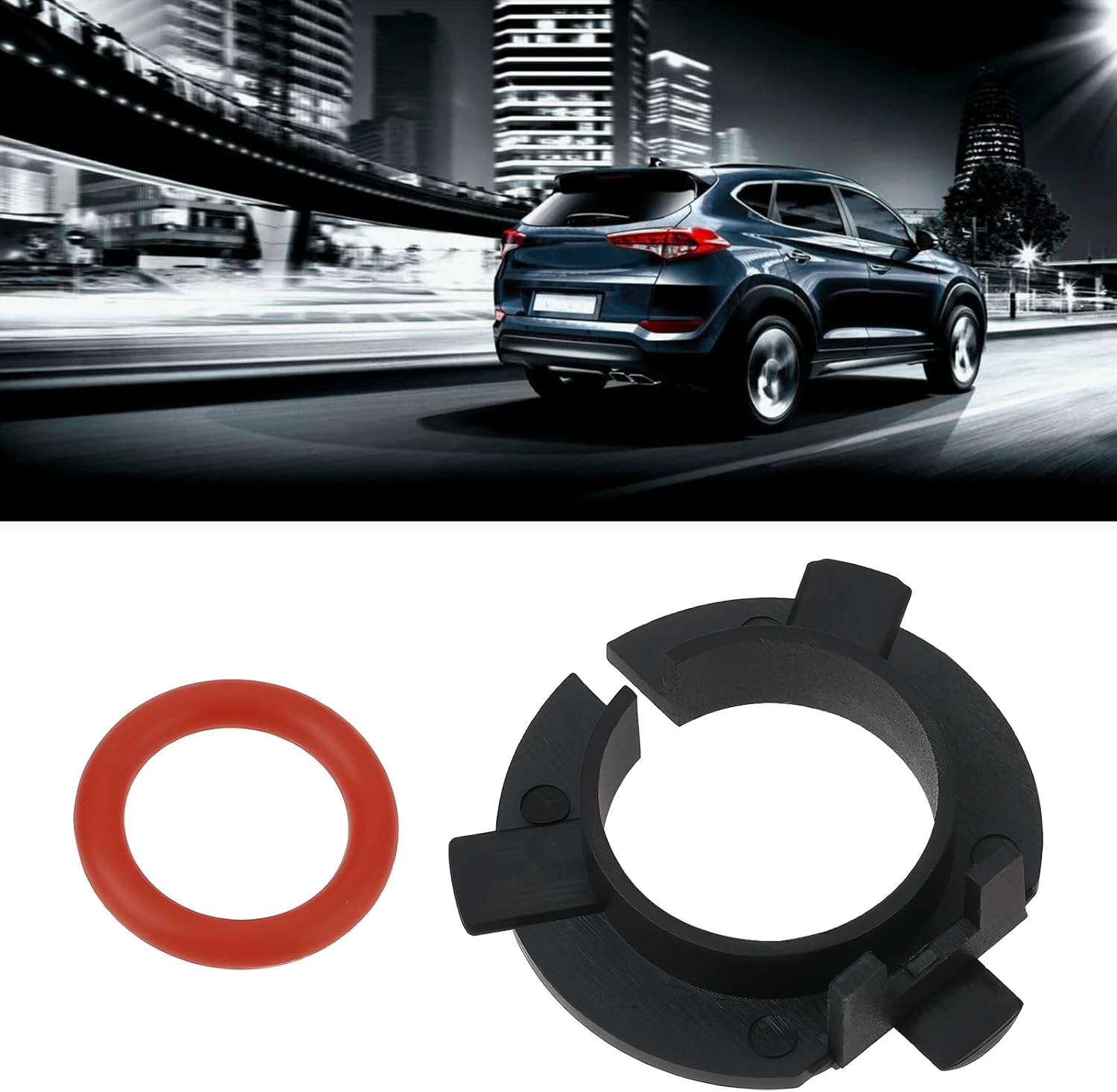 Emsea 2Pcs H7 LED Headlight Adapter P00292695-001 Compatible with Hyundai Tucson 2016-2020 image number 5