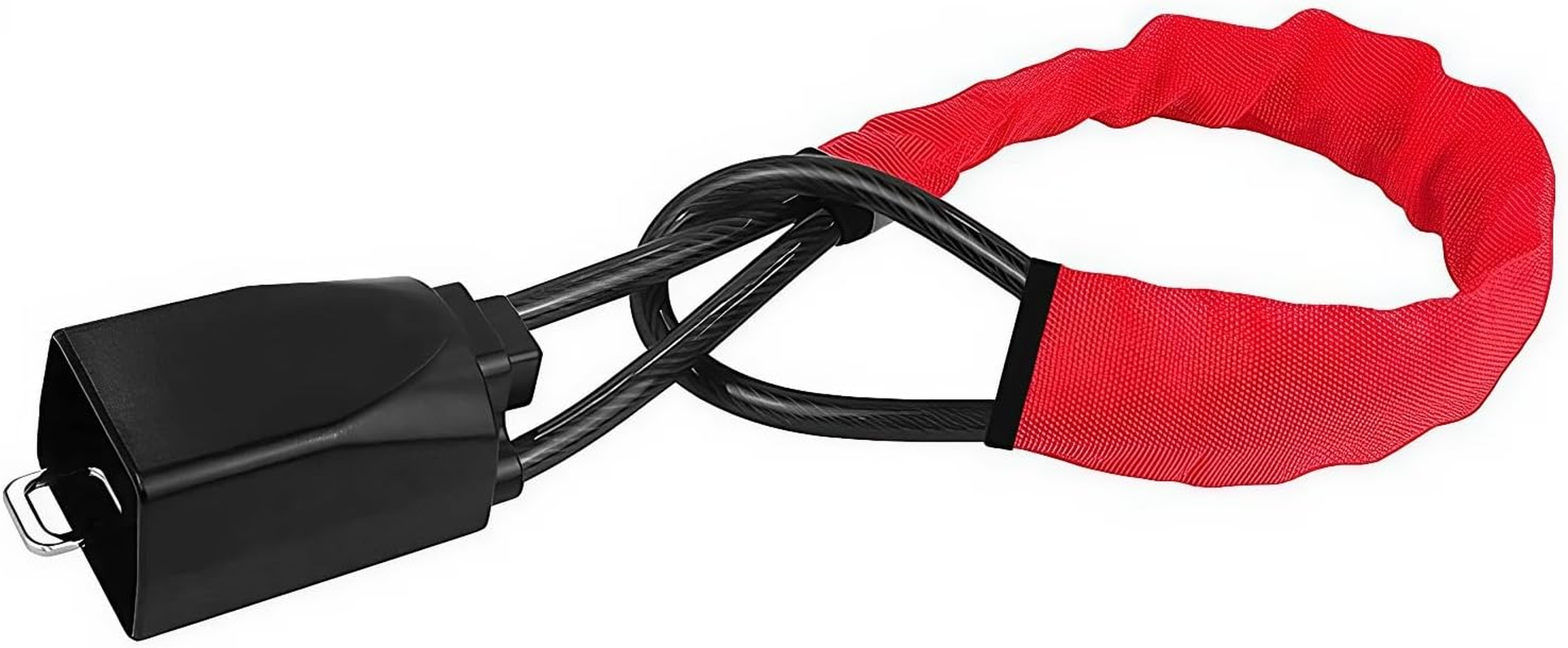 Meichoon Steering Wheel Lock Multi-Functional Seat Belt Lock Anti-Theft Prevention Device for Car Truck SUV Van Black