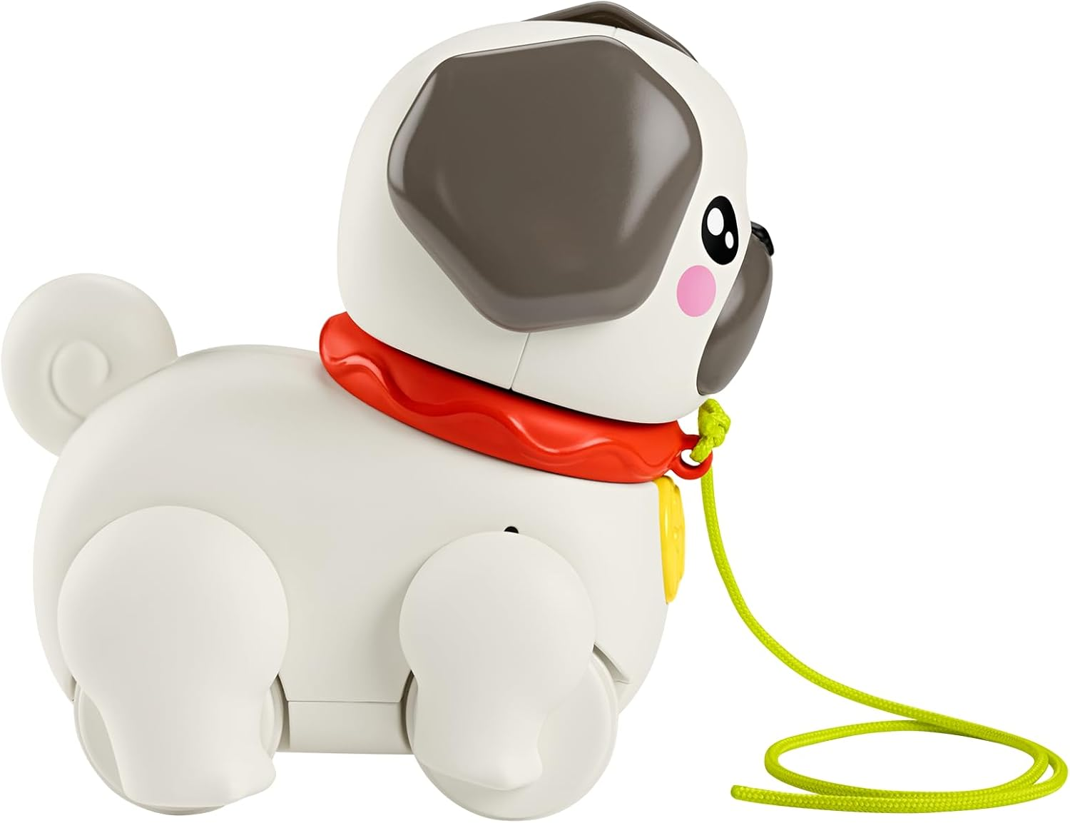 Fisher-Price Baby & Toddler Pull Toy FP Pets Walk-The-Pup-Pug with Motion & Sounds for Kids Ages 12+ Months image number 2