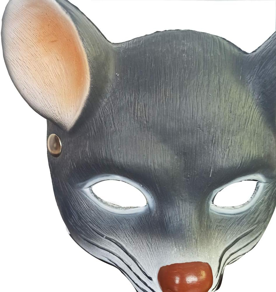 Hosfairy 1Pcs Animal Mouse Mask Squirrel Mask Masquerade Dress up Accessory for Halloween Easter Costume Party Cosplay Props