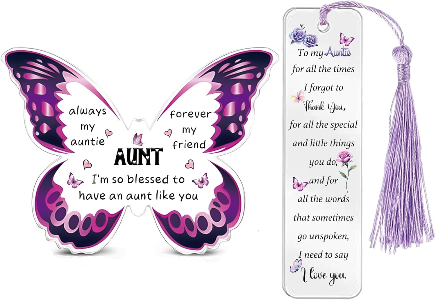 HZBLAZ Acrylic Bookmarks & Plaque Set Sunflower Encourage Keepsake Colleagues