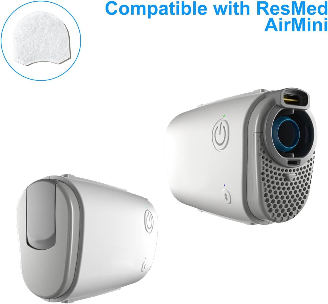 Replacement Airmini CPAP Filter - 60 Pack - Compatible with Resmed Airmini - for Travel or Home Use (60P) image number 2