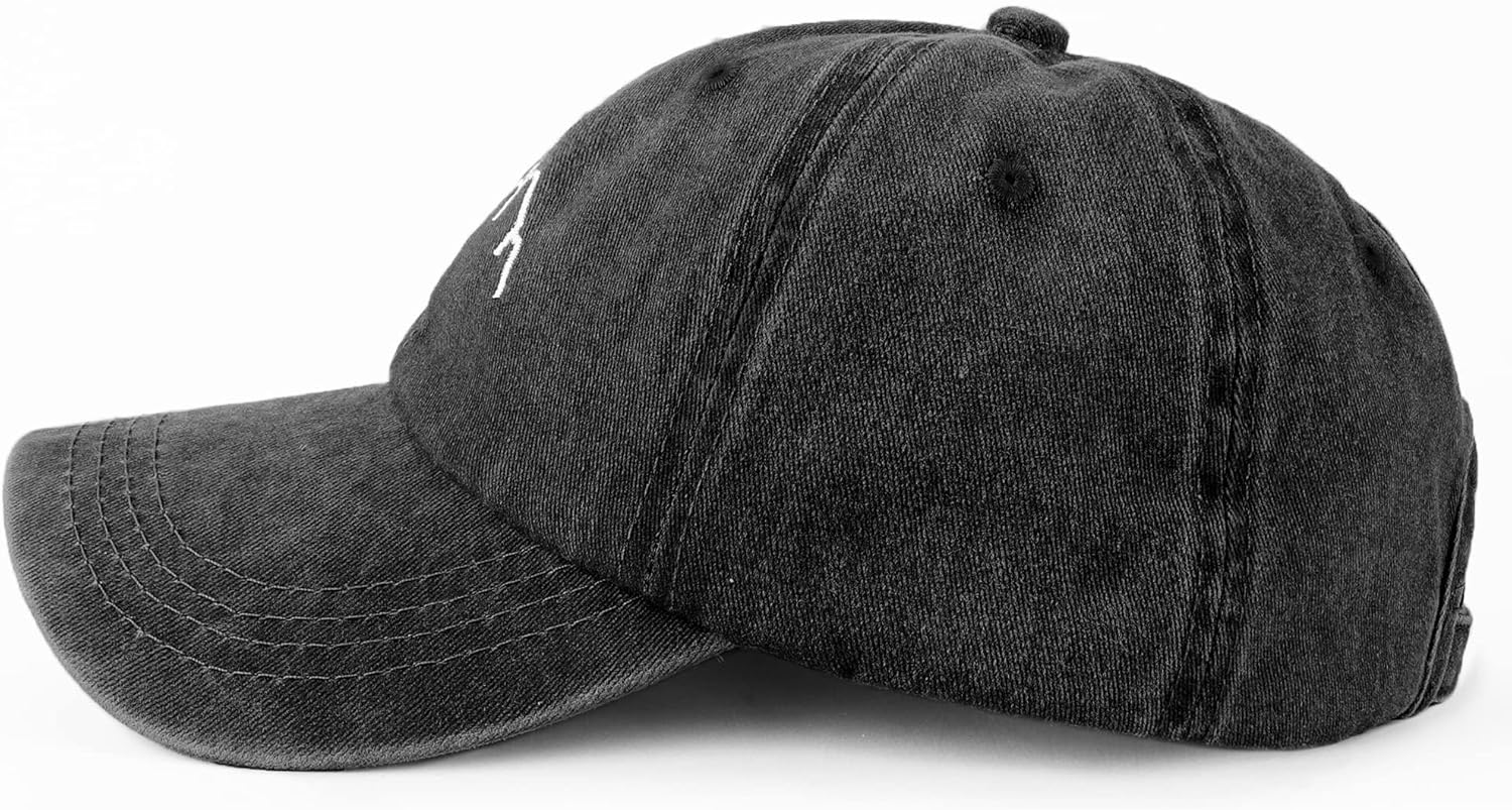 Ponytail Baseball Cap for Women &ndash; Adjustable, Breathable Cotton, Sun Protection, High Ponytail Hole, Vintage Washed Style &ndash; Comfortable & Stylish Activewear Hat image number 3