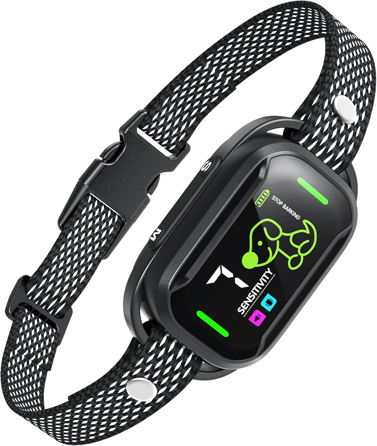 Dog Bark Collar, Rechargeable anti Bark Collar with Adjustable Sensitivity and Intensity Beep Vibration Bark image number 2