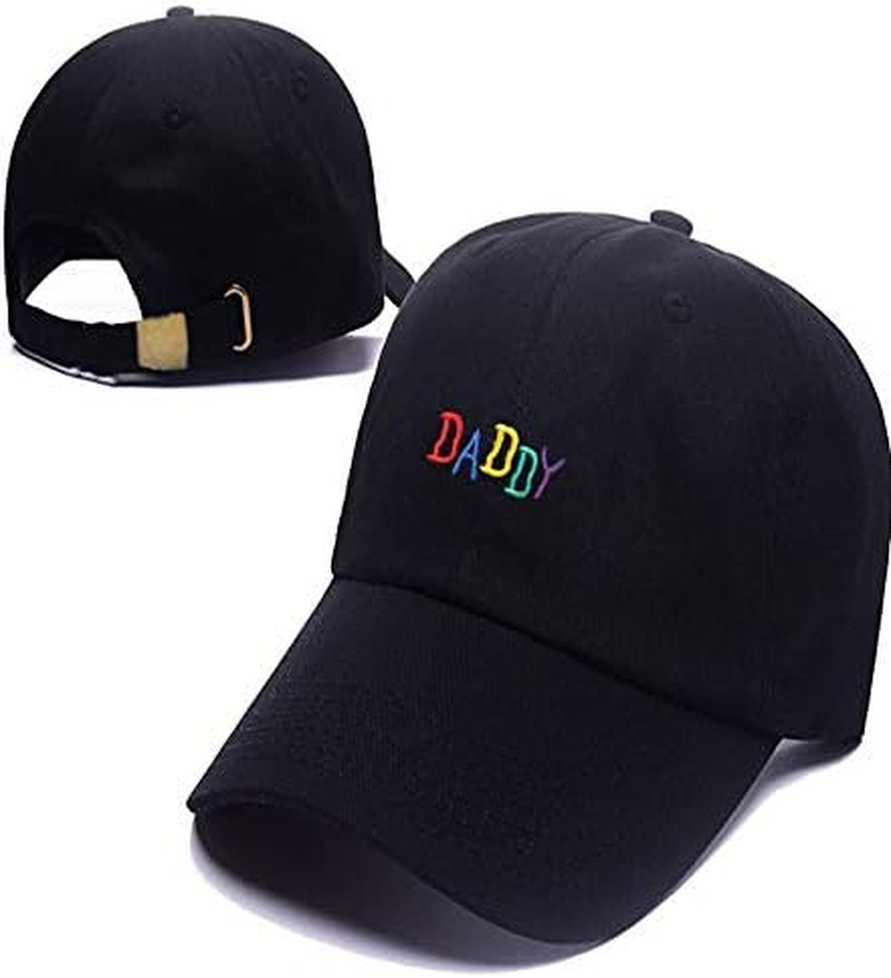 Agshcqi Adjustable Baseball Cap Colorful Daddy Hat Headdress Leisure Dad-Cap Hat Sunhat Hip-Hop Flat Snapback Metal Buckle image number 4