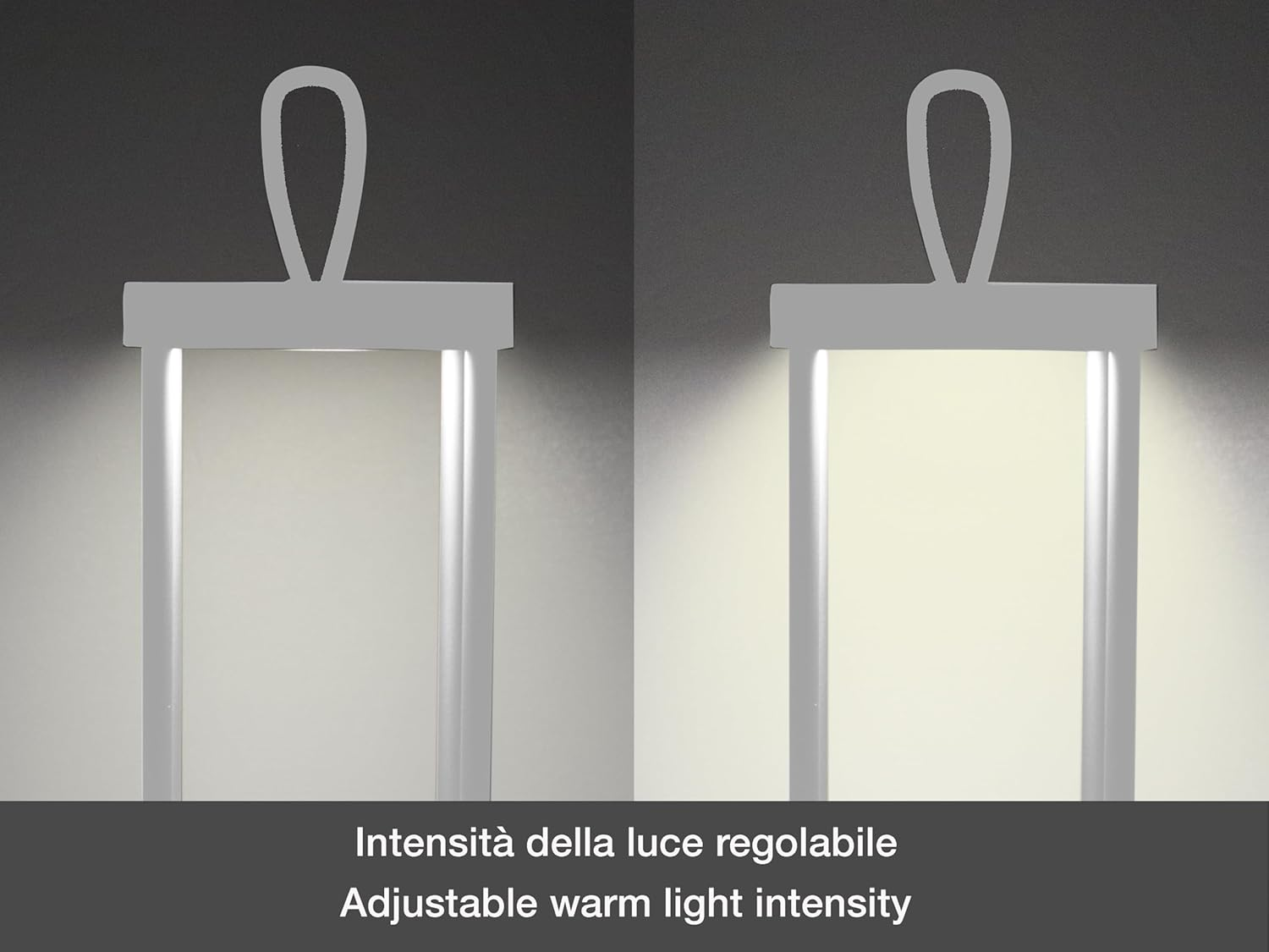 BEPER P207ILI101 Rechargeable LED Lantern for Outdoor and Indoor Use, 25 Warm Light Leds, Adjustable Intensity, IP44, USB Type-C Included, Battery Life up to 12 Hours