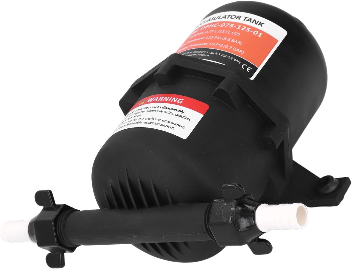 Wisoqu RV Accumulator Tank 0.75L Max 125PSI, Universal, Metal, 1/2 MNPT Port Fitting, Pre Pressurized for RV, Boat, Travel Trailer, Caravan, Yacht image number 6