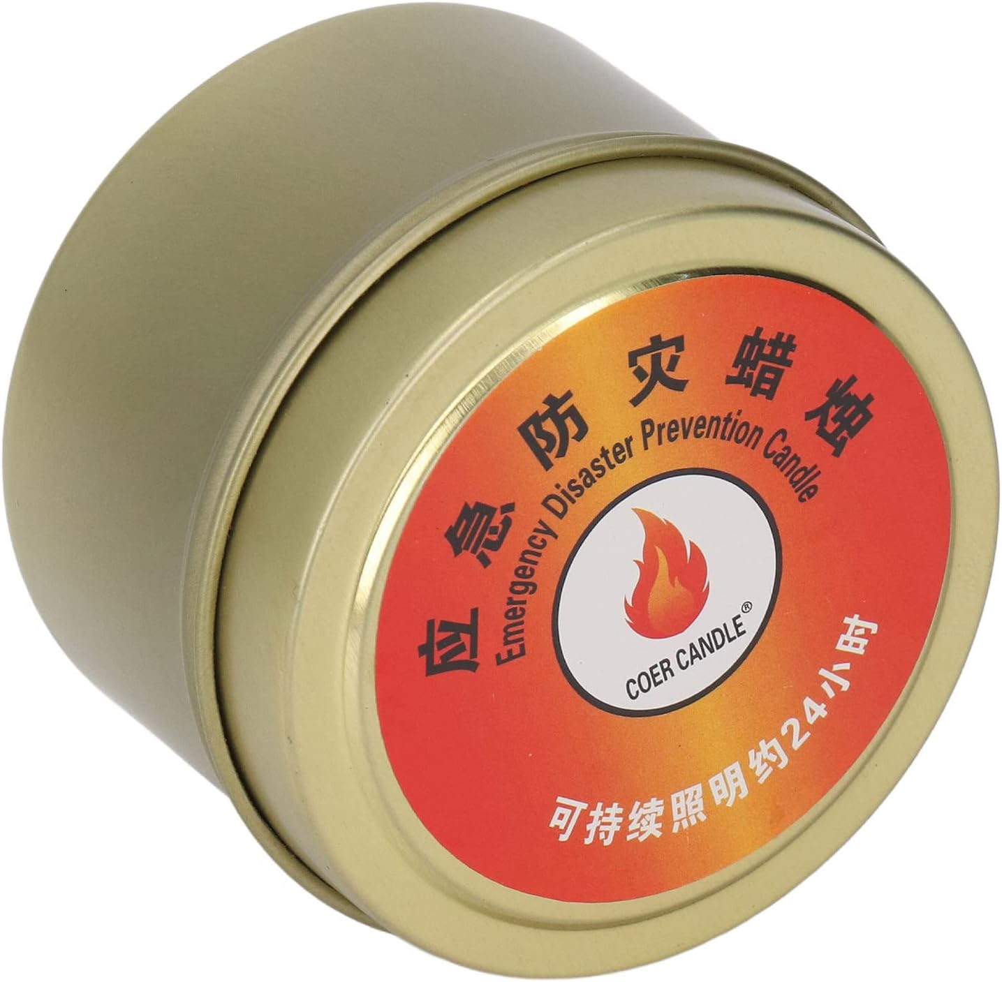 24 Hour Beeswax Wax Survival Candle, Windproof Waterproof Smokeless Outdoor Survival Candle, Portable Bright Emergency Kits, Camping, Hiking, Backpacking, Home, Wilderness(2#)