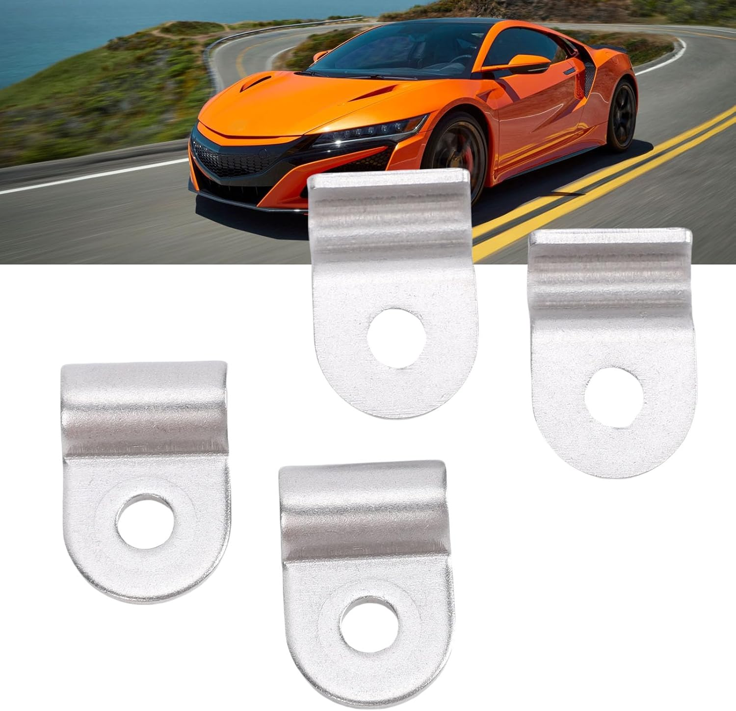 48Pcs 3/16In Stainless Steel Brake Line Clamp Screw Street Roding Truck Buggy with Screws Replacement for Street Roding Truck, Automotive Replacement Brake Hydraulic Parts image number 6