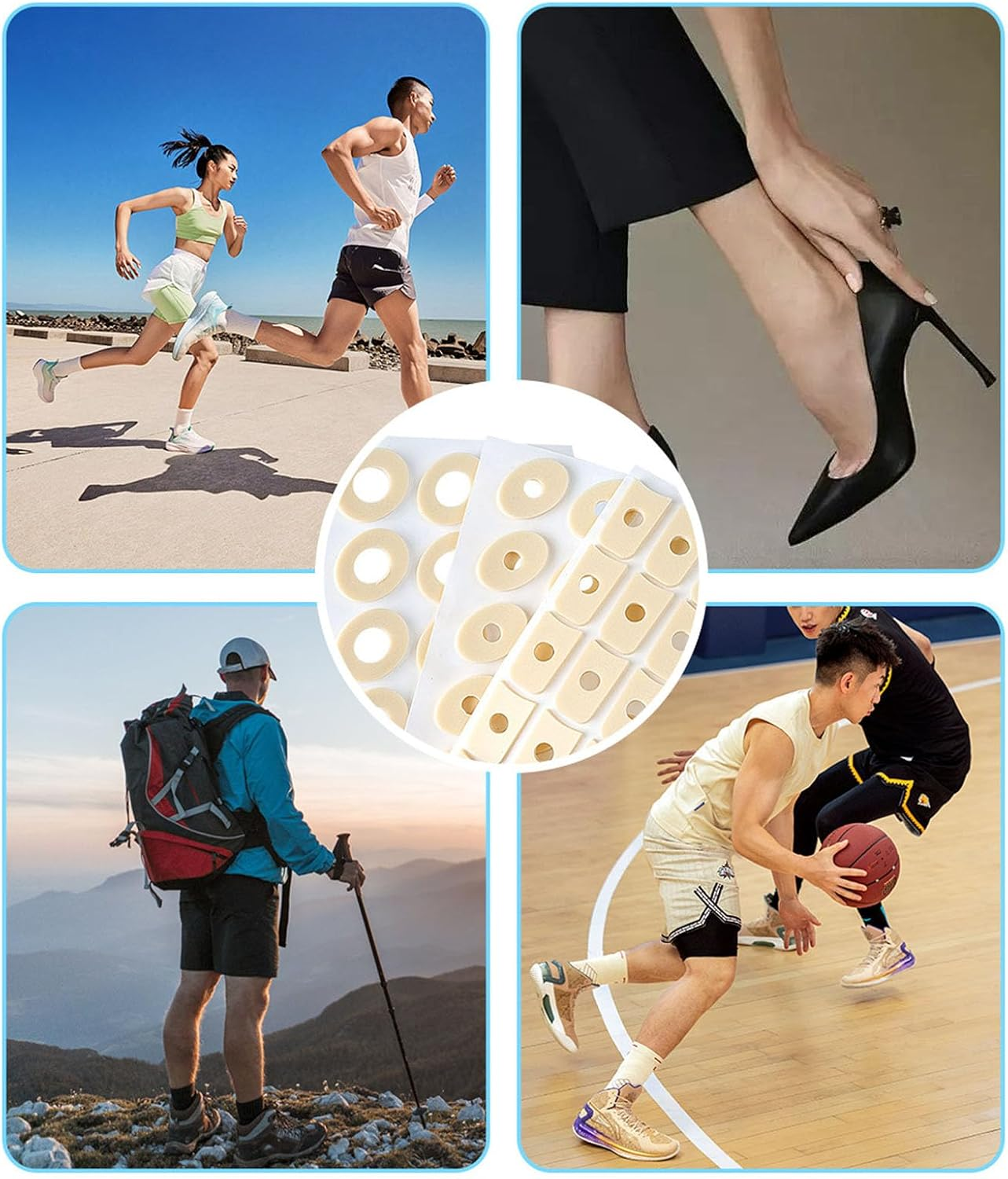 180 Pcs Corn Cushions for Toes Water-Resistant Self-Stick Callus Pads with Upgraded Adhesion, Cushioning & Pain Relief for Foot Corns, Blisters, and Rubbing (3Sizes, Toe Protectors for Men & Women)